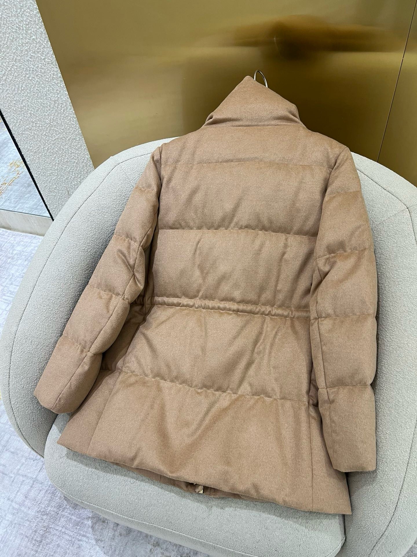 Elegant Mink & Goose Down Coat: Luxurious Blend of Silk, Cashmere, and Camel Hair 9 i1758427695827 3084 0 7
