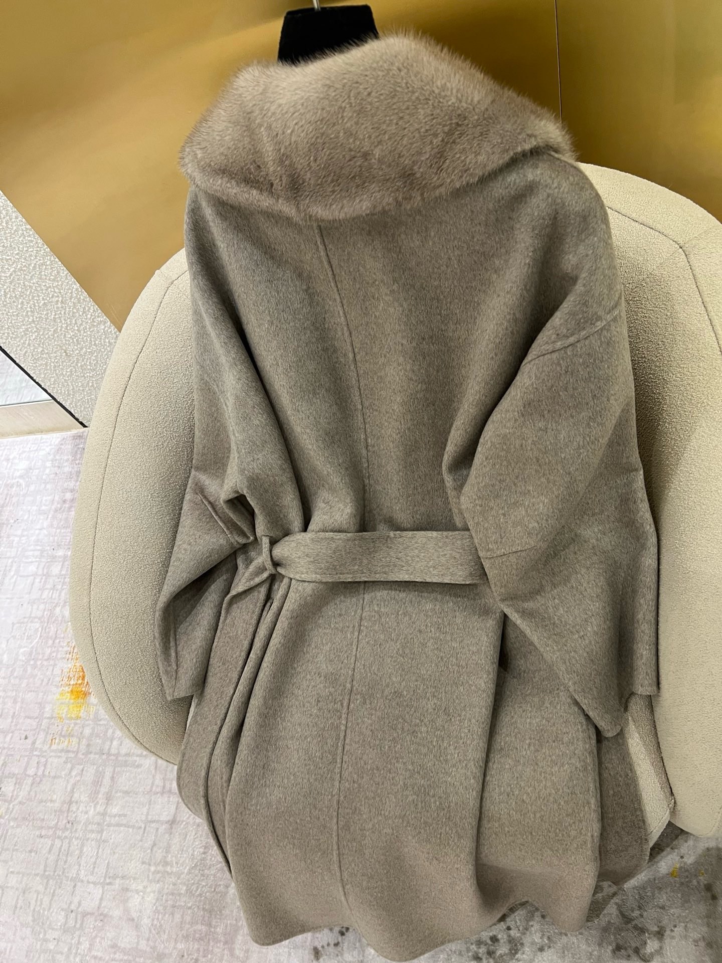 Elegant Cashmere Mink Coat with Australian Wool - Soft, Drapey, Luxurious 10 i1759249259957 2198 0 8