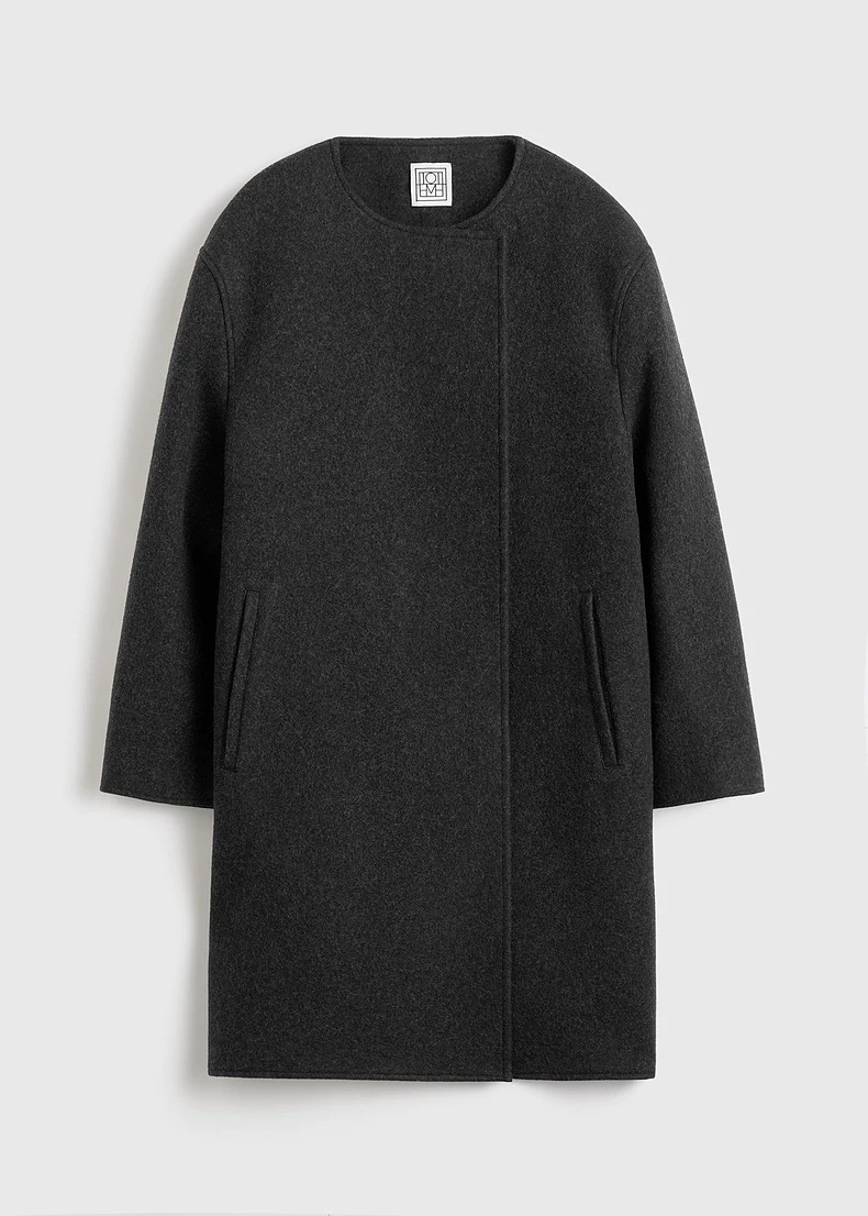 Toteme Straight-Fit Drop Shoulder Collarless Coat - Original Fabric, Sizes Available 5 i1761545361113 950 0 3
