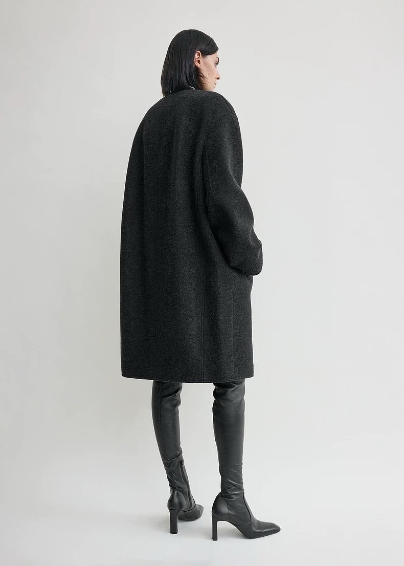 Toteme Straight-Fit Drop Shoulder Collarless Coat - Original Fabric, Sizes Available 4 i1761545361113 9857 0 2