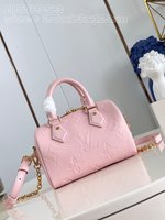 Louis Vuitton LV Speedy Bolsos de mano Rosa Empreinte​ Fashion Cadena M58953