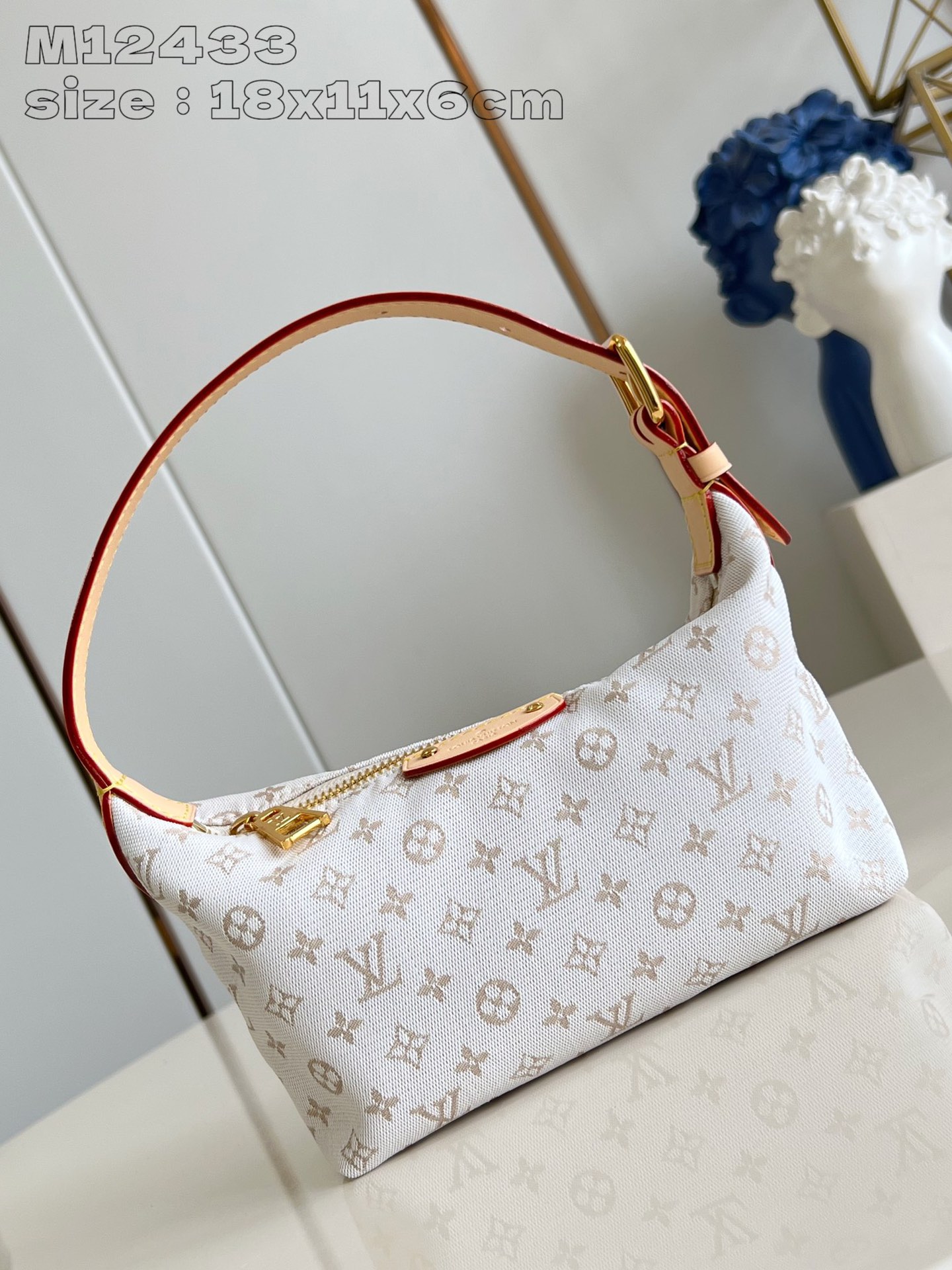 Louis Vuitton Bolsos de mano Oro Monogram Canvas Lona Cuero de vaca Colección otoño – invierno Pochette Mini M12433