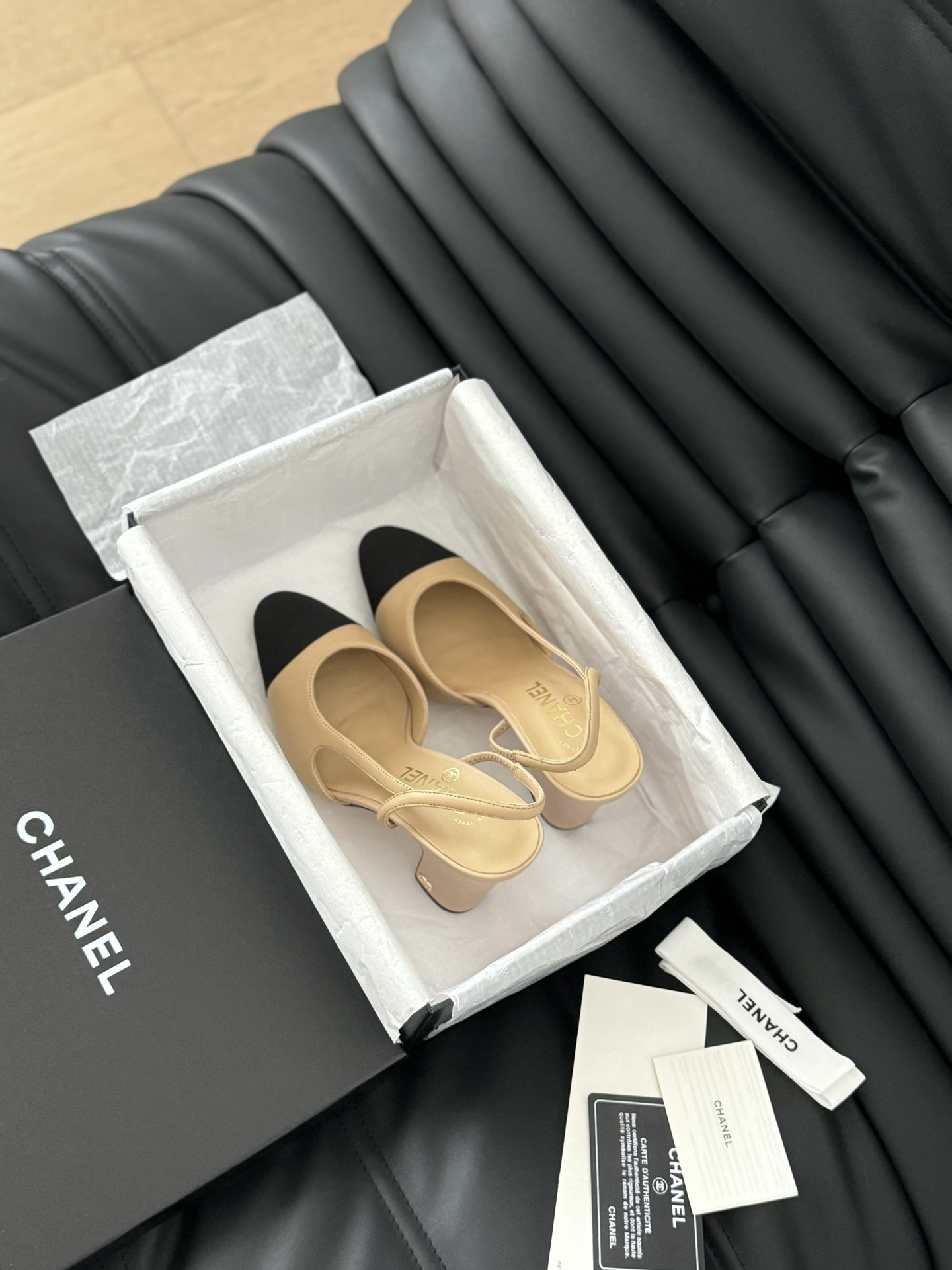 Chanel Almacenar
 Zapatos de tacón alto Sandalias Cuero de vaca Piel oveja