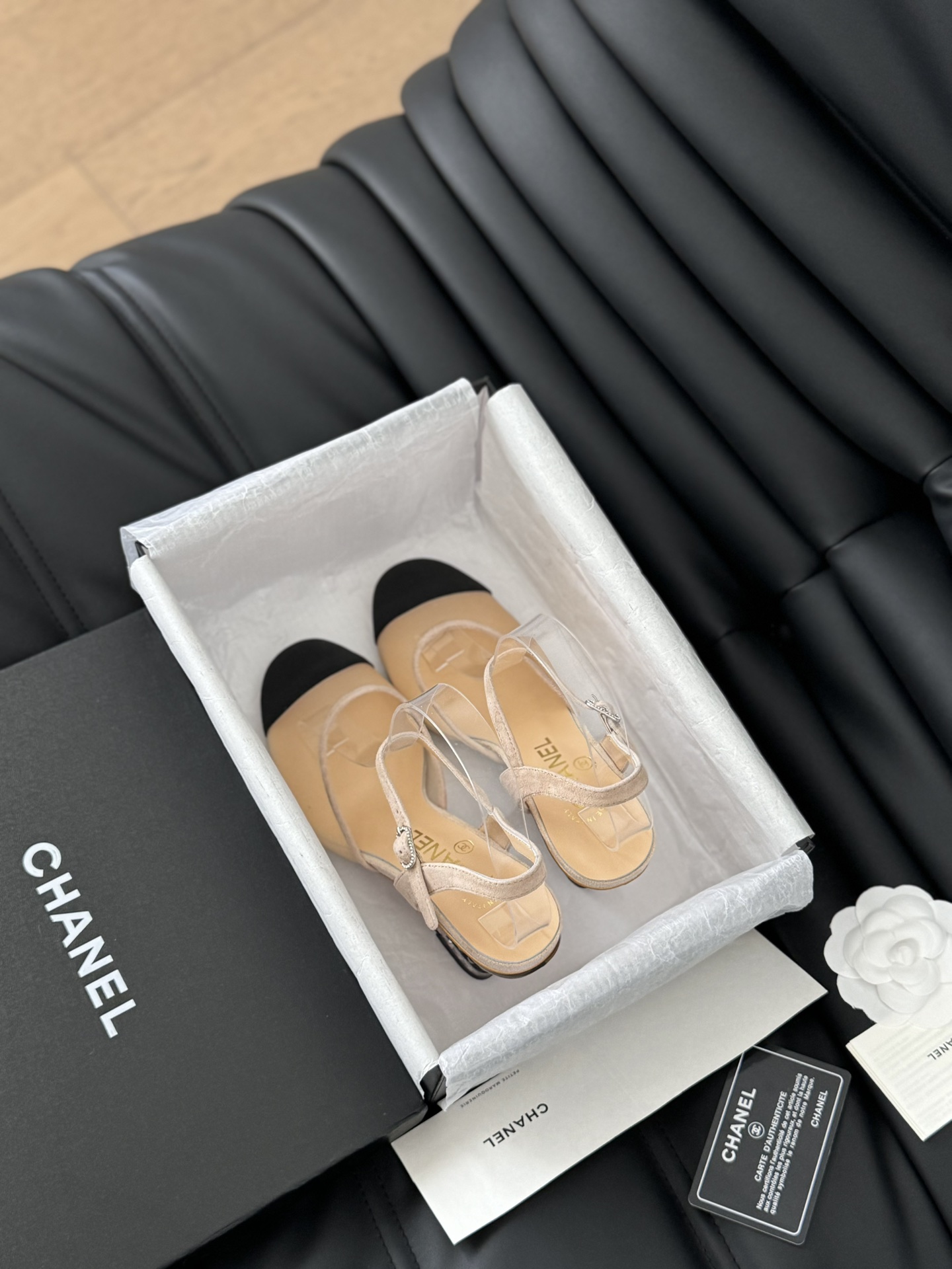 Chanel Shoes Sandals Gauze Genuine Leather Sheepskin Spring/Summer Collection