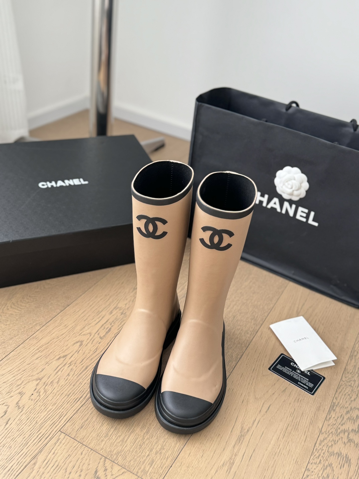 Chanel Bottes Caoutchouc