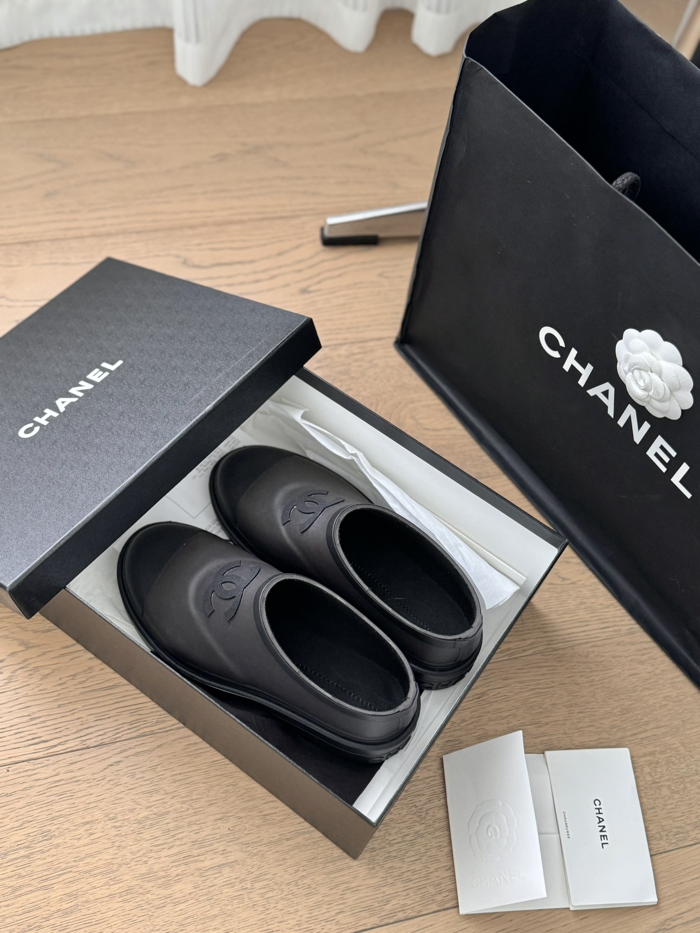 Chanel Bottes Caoutchouc