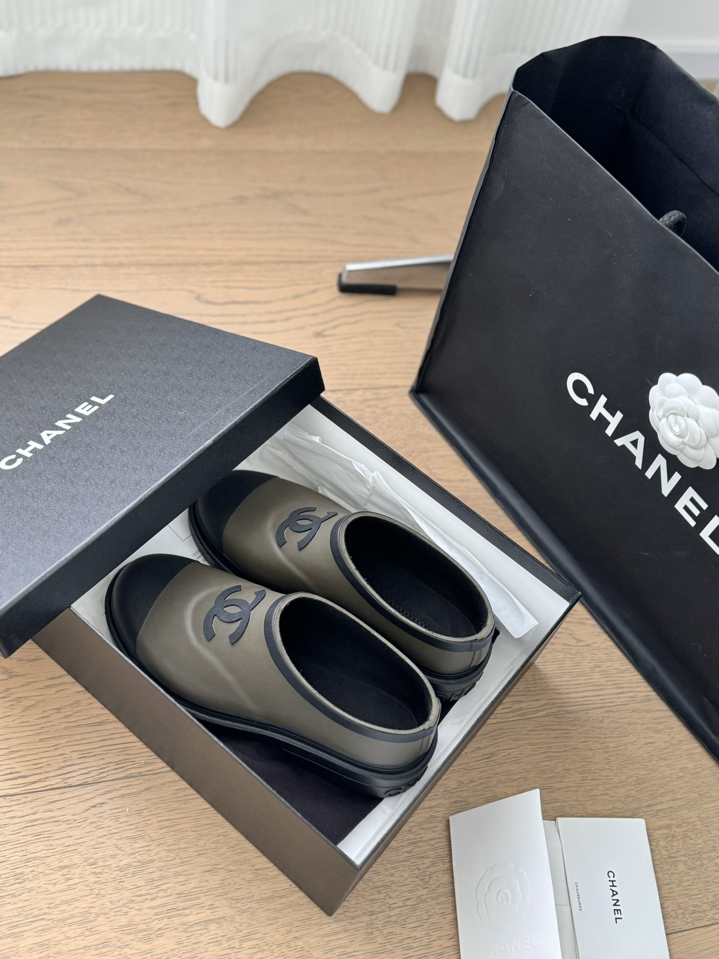 Chanel Bottes Caoutchouc