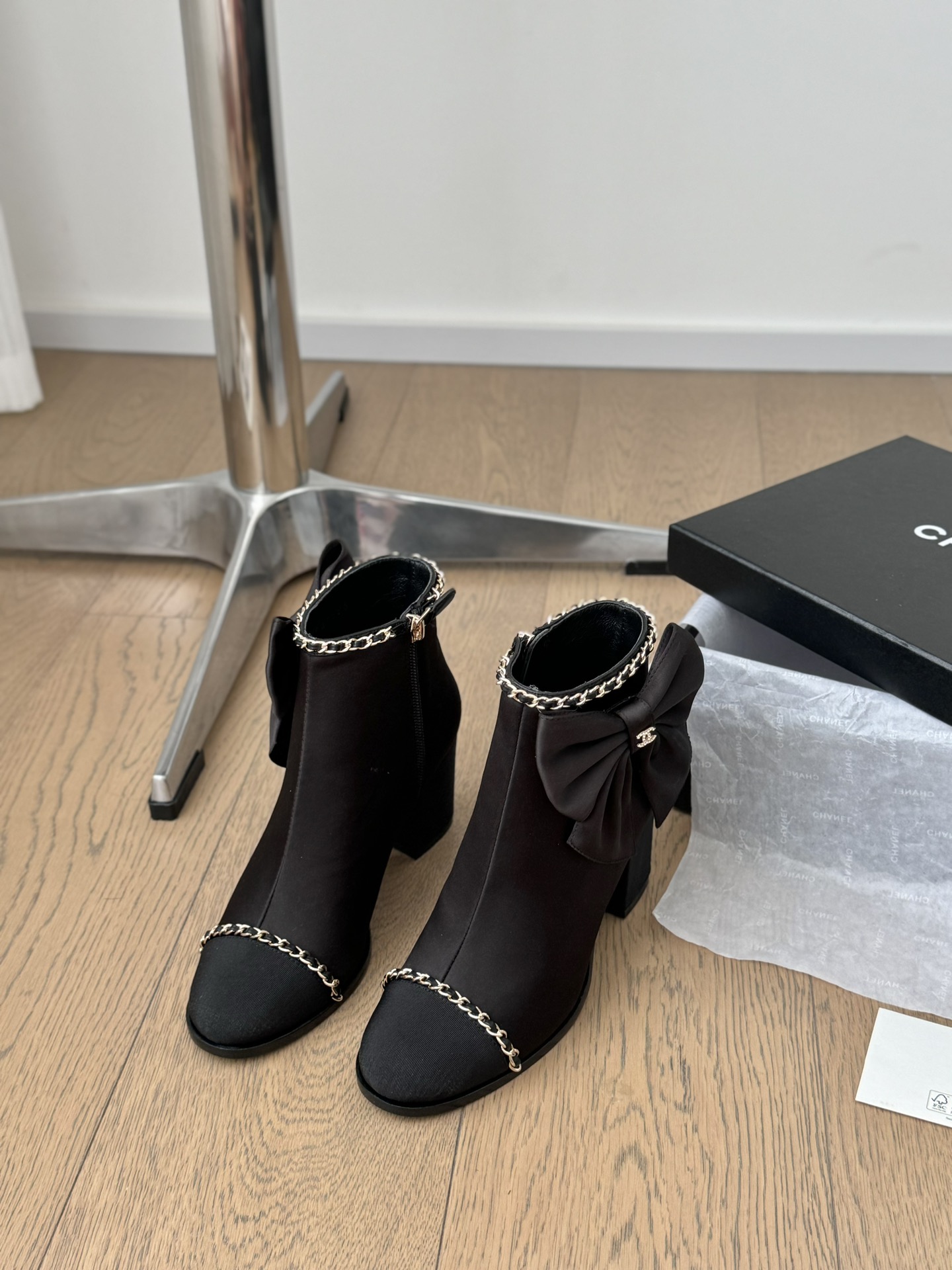 Chanel Botas cortas Dermis Piel de oveja Colección otoño – invierno