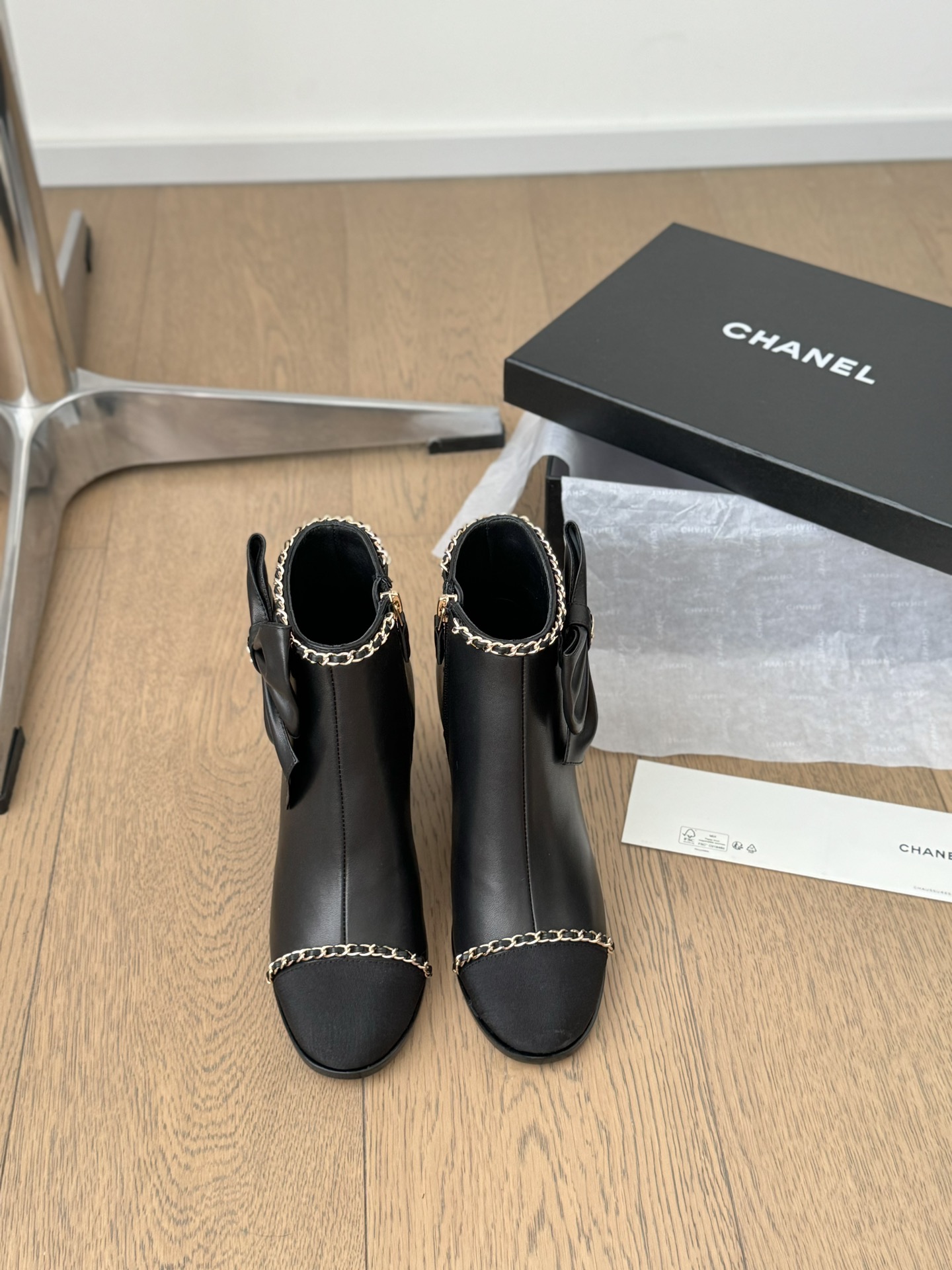 Chanel Botas cortas Dermis Piel de oveja Colección otoño – invierno