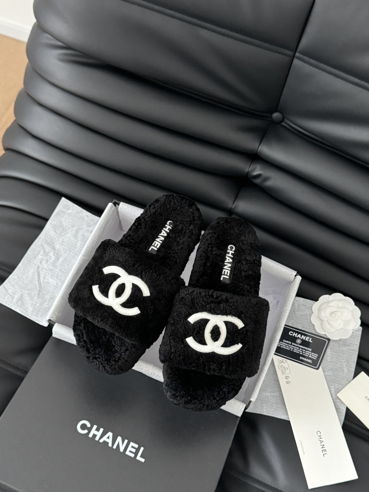 Chanel Projektant
 Buty Letnie kapcie Guma Wełna Kolekcja jesienna/zima Casual