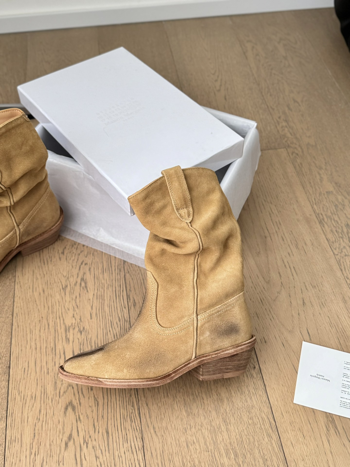 Cow Skin Western Cowboy Boots Sale: High-Quality Velvet and Leather, Various Sizes Available - 图片 3