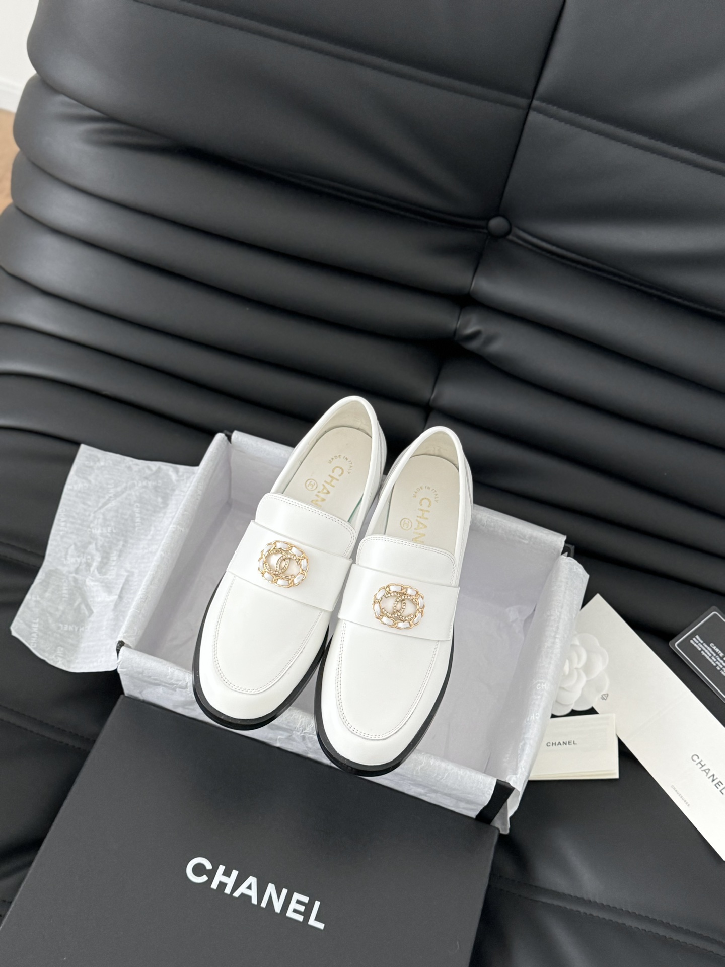 Online China
 Chanel Shoes Loafers Cowhide Sheepskin