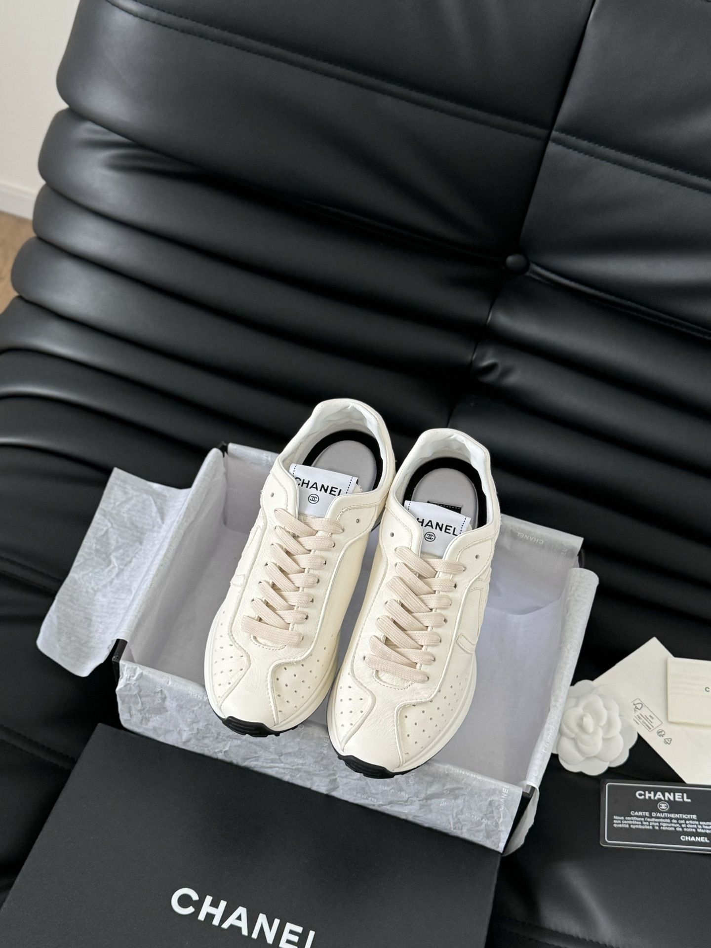 Alta qualità
 Chanel Scarpe Casual Bianco Collezione Primavera/Estate Casual