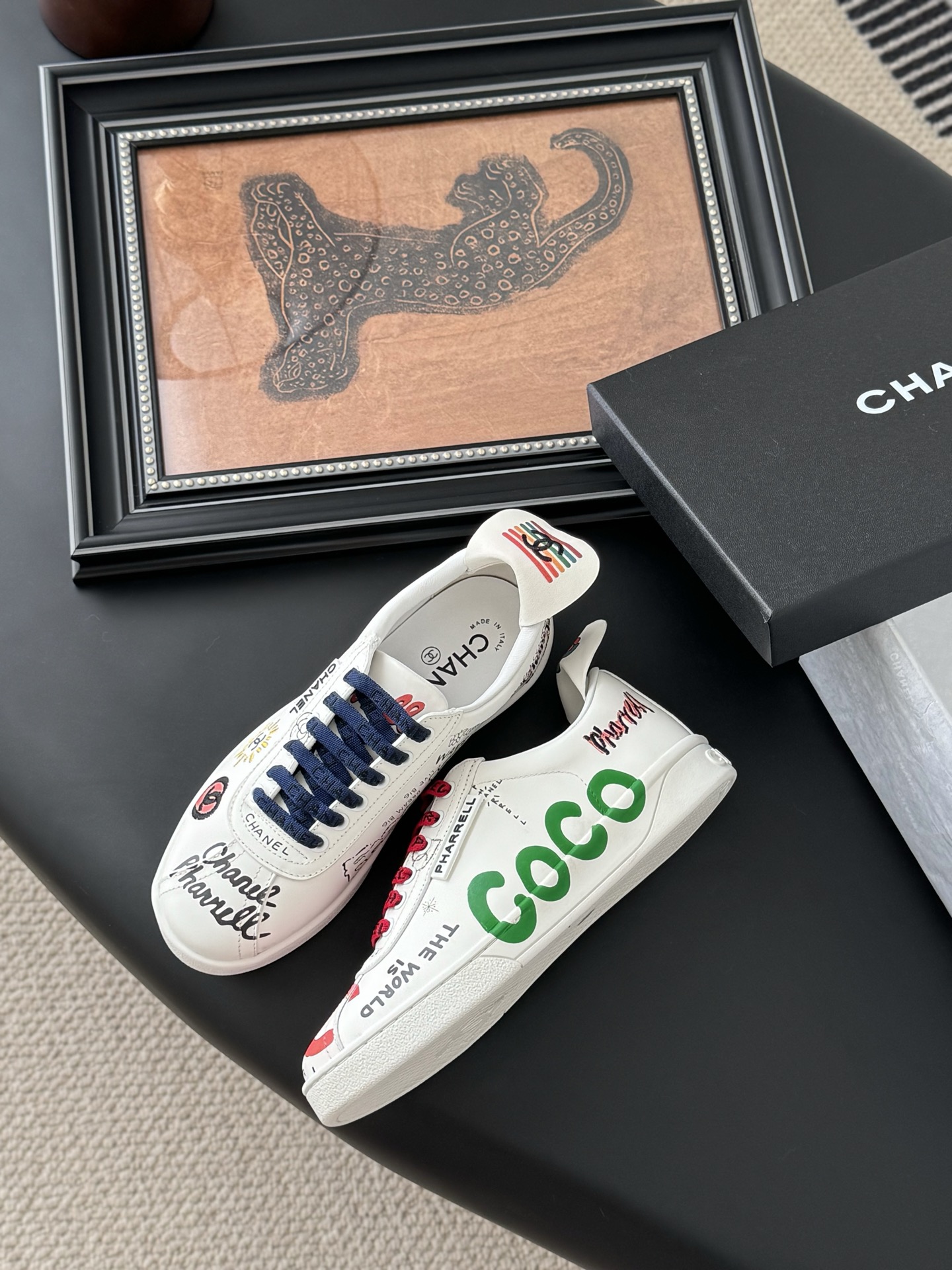 Chanel Graffiti Leather Sneakers: Iconic Style, Unmatched Comfort 5 i1741617471371 8564 0 3