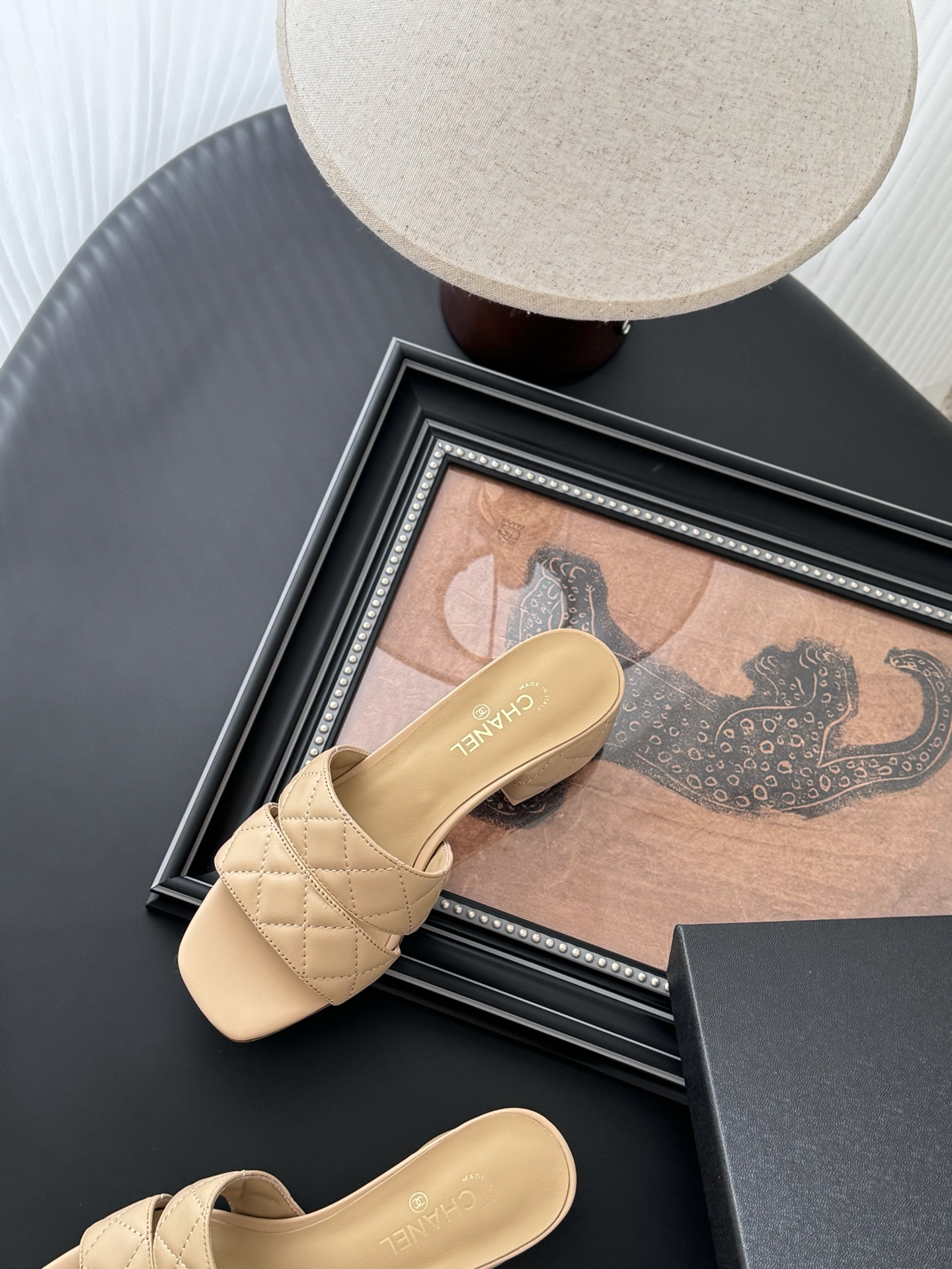 Elegant Chanel Quilted Leather Heeled Sandals in Beige, Sizes 35-39 9 i1741713501878 3993 0 7