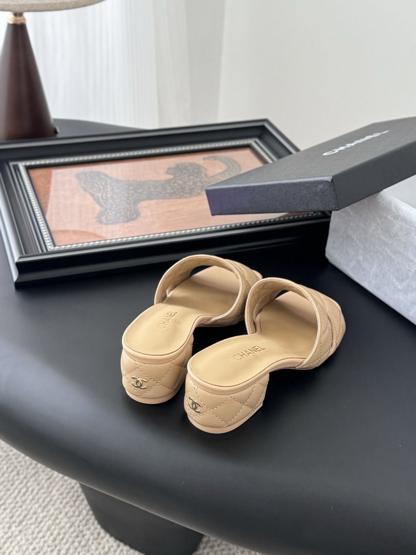 Elegant Chanel Quilted Leather Heeled Sandals in Beige, Sizes 35-39 5 i1741713501966 3337 0 2