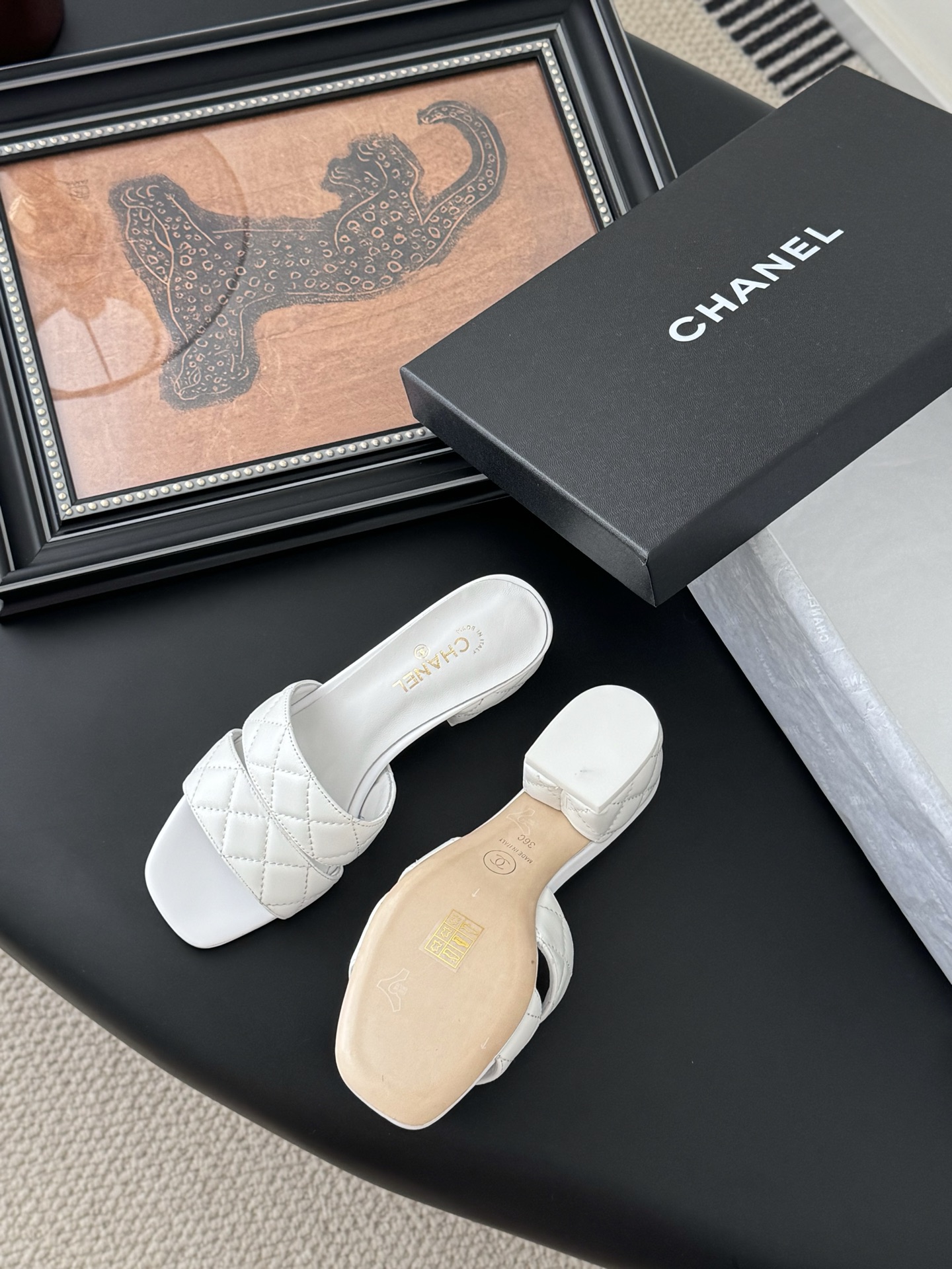 Chanel White Quilted Leather Heeled Sandals, Spring-Summer Collection 6 i1741713514978 4373 0 4