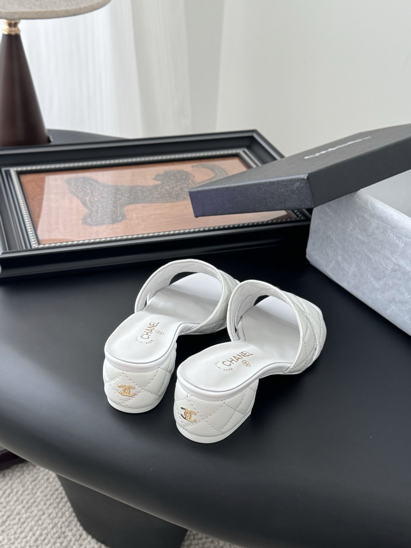 Chanel White Quilted Leather Heeled Sandals, Spring-Summer Collection 5 i1741713515001 9075 0 2