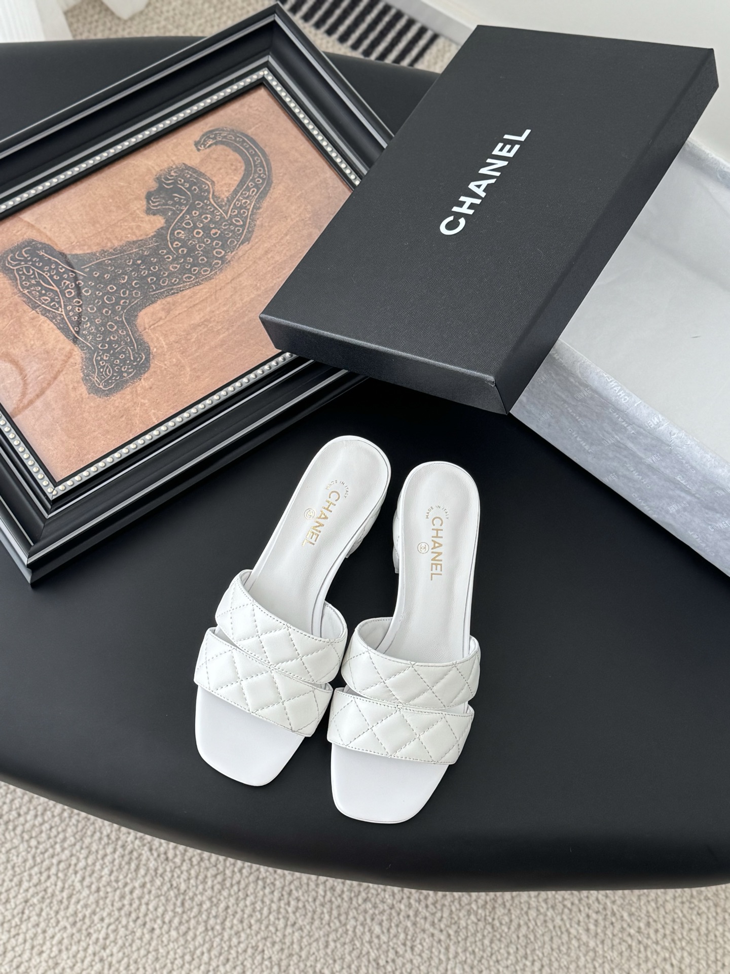 Chanel White Quilted Leather Heeled Sandals, Spring-Summer Collection 3 i1741713515613 331 0 0