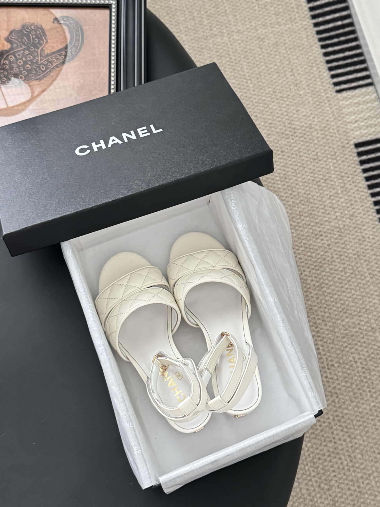 Chanel Quilted Leather Mary Jane Sandals - Comfortable & Stylish 10 i1742060685021 8333 0 8