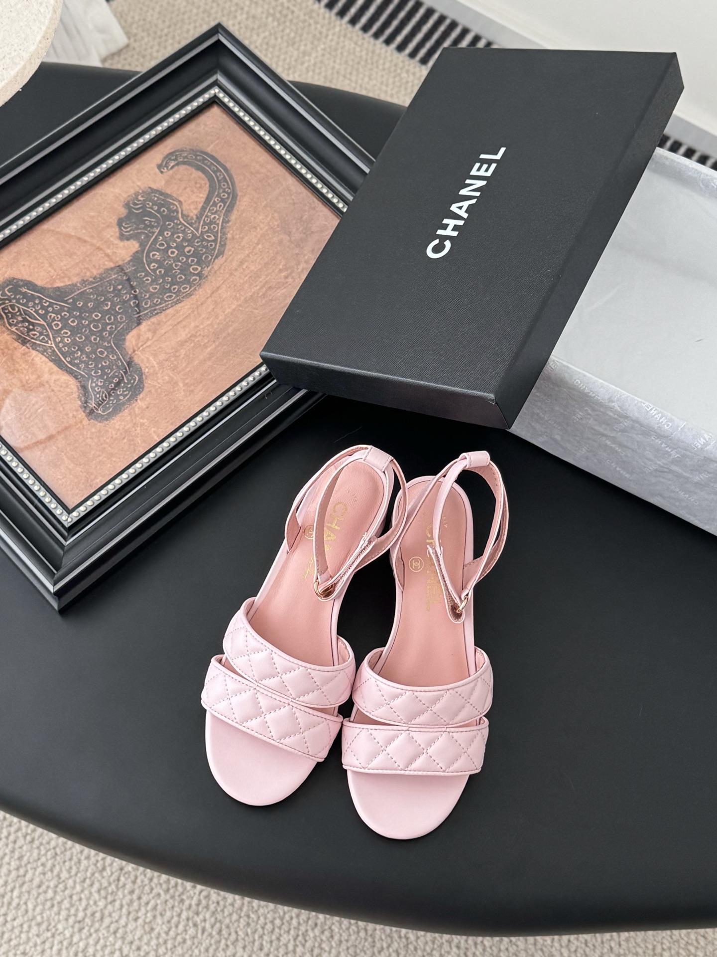 Chanel 25C Mary Jane Slingback Sandals Lambskin Pink Quilted Block Heel 3 i1742060748721 8275 0 0