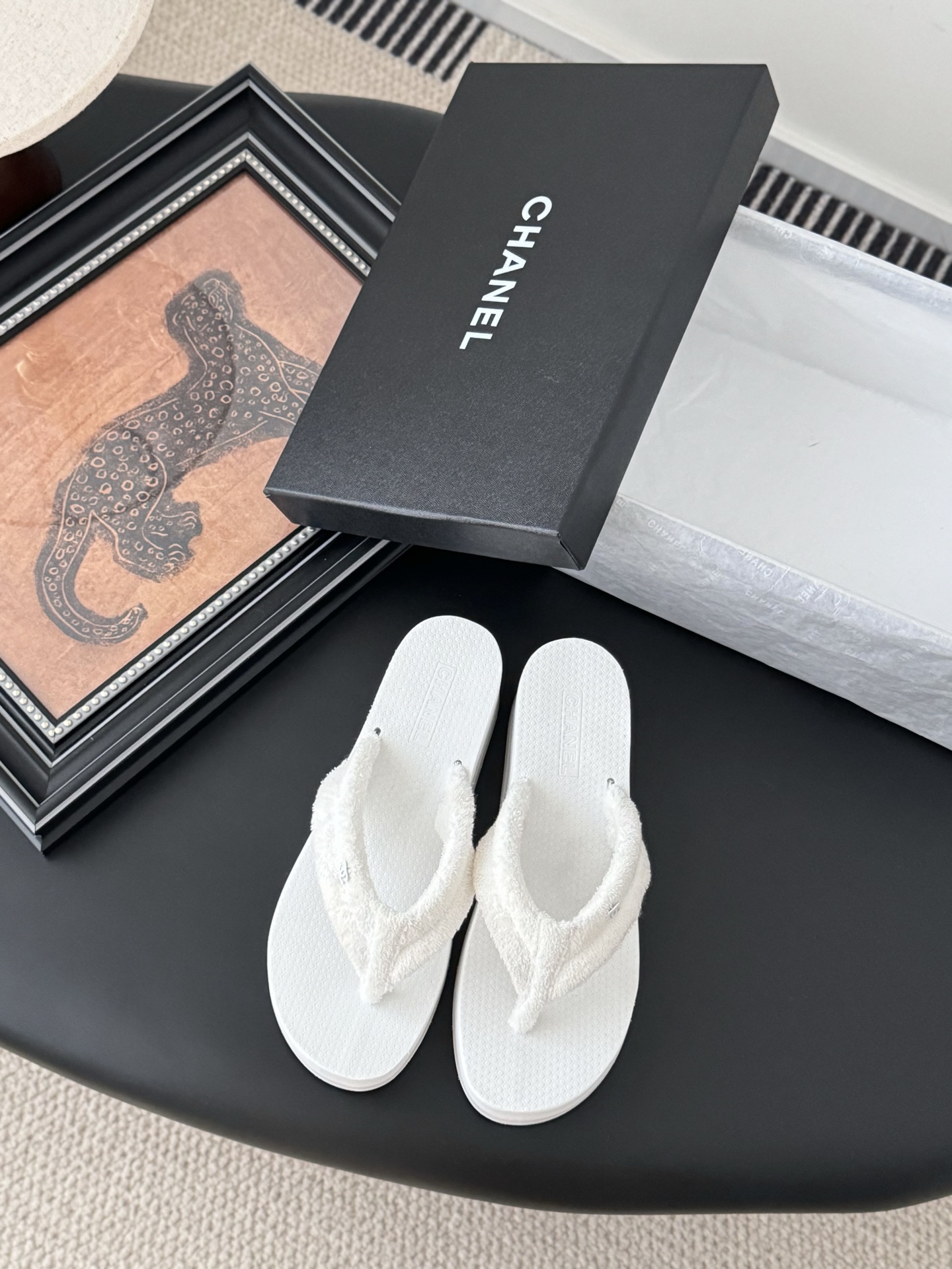 NO:259378,Chanel 25P new waterproof platform slippers, upper terry cloth, original outsole Size: 35-39 Other sizes customized, split-toe shoes, chanel, slippers19860909Chanel 25P新款防水台拖鞋 鞋面毛巾布 原版大底 Size:35-39 其他码数定做,分趾鞋,chanel,slippers,Women's Shoes