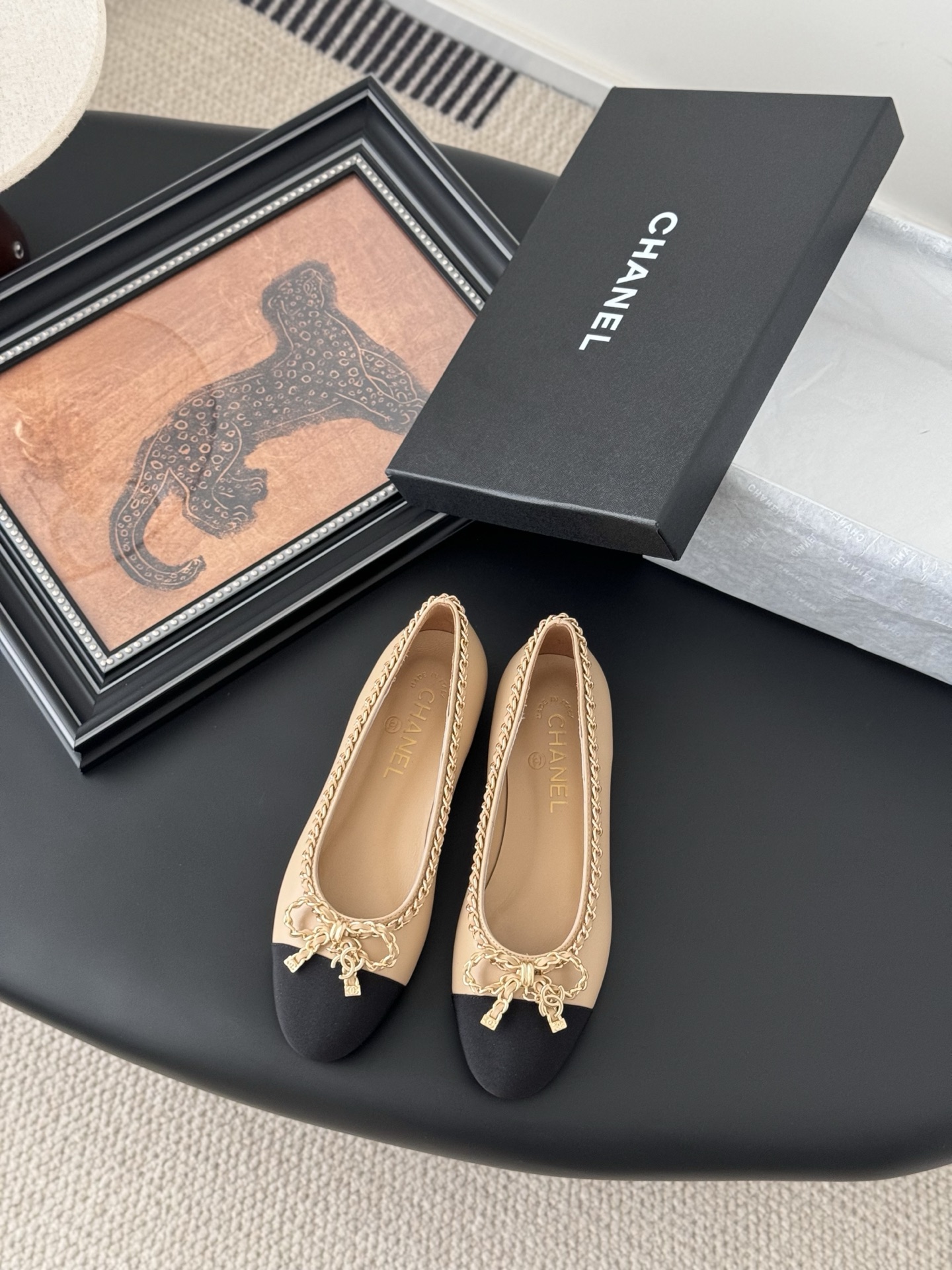 Chanel 25K Chain Detail Ballerinas, Classic Round Toe Design 3 i1743777465541 9800 0 0