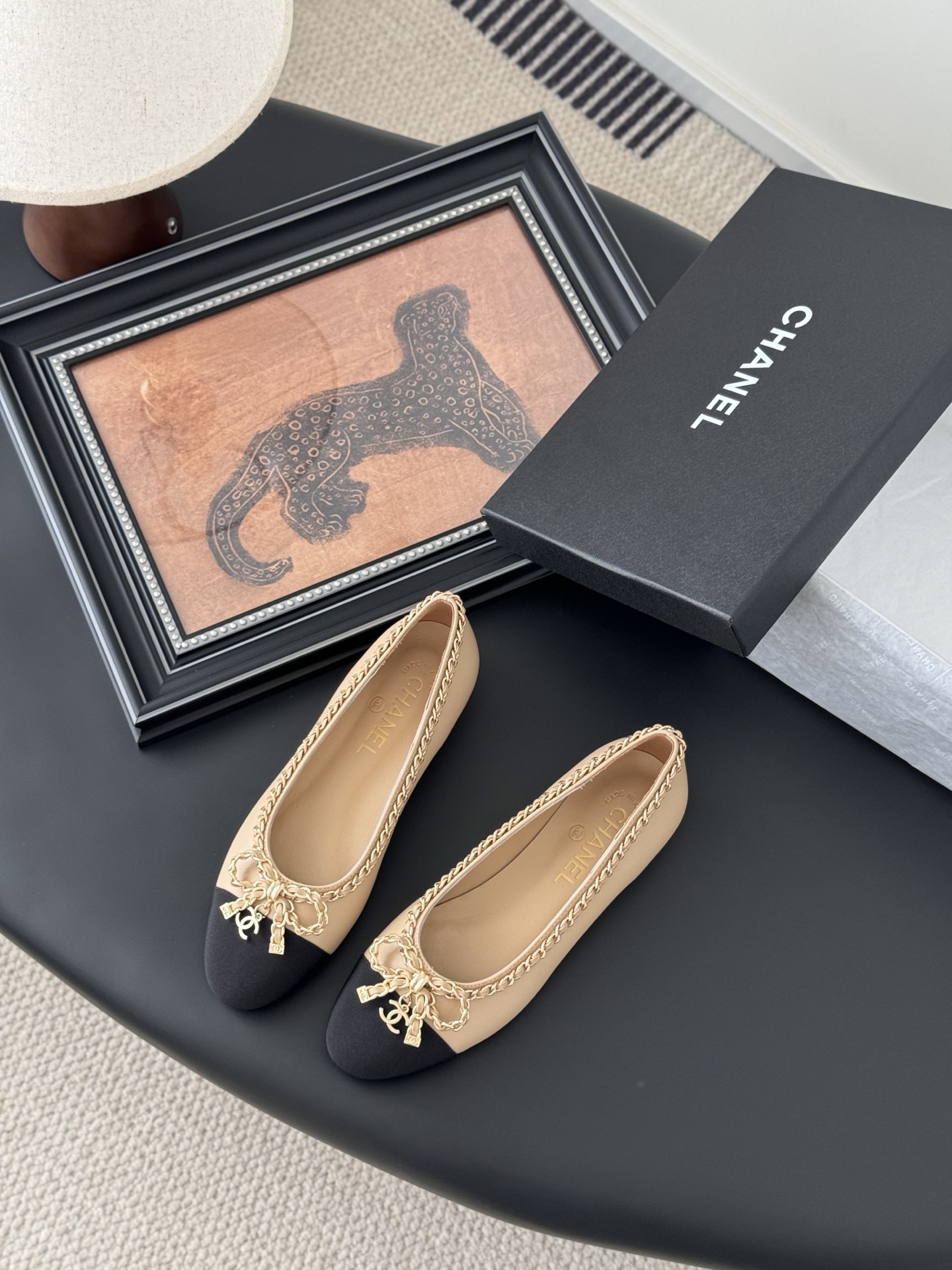 Chanel 25K Chain Detail Ballerinas, Classic Round Toe Design 6 i1743777465566 7204 0 4