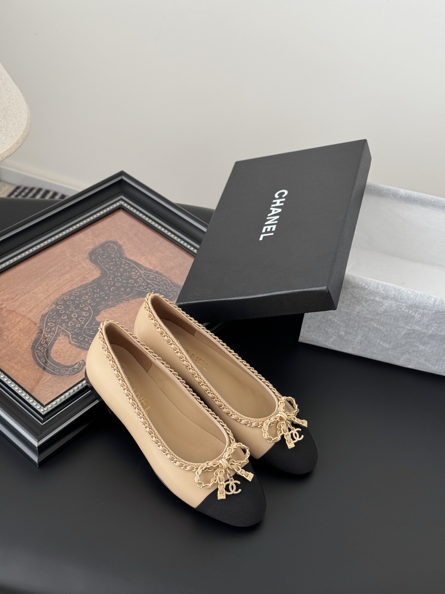Chanel 25K Chain Detail Ballerinas, Classic Round Toe Design 8 i1743777465568 7570 0 6