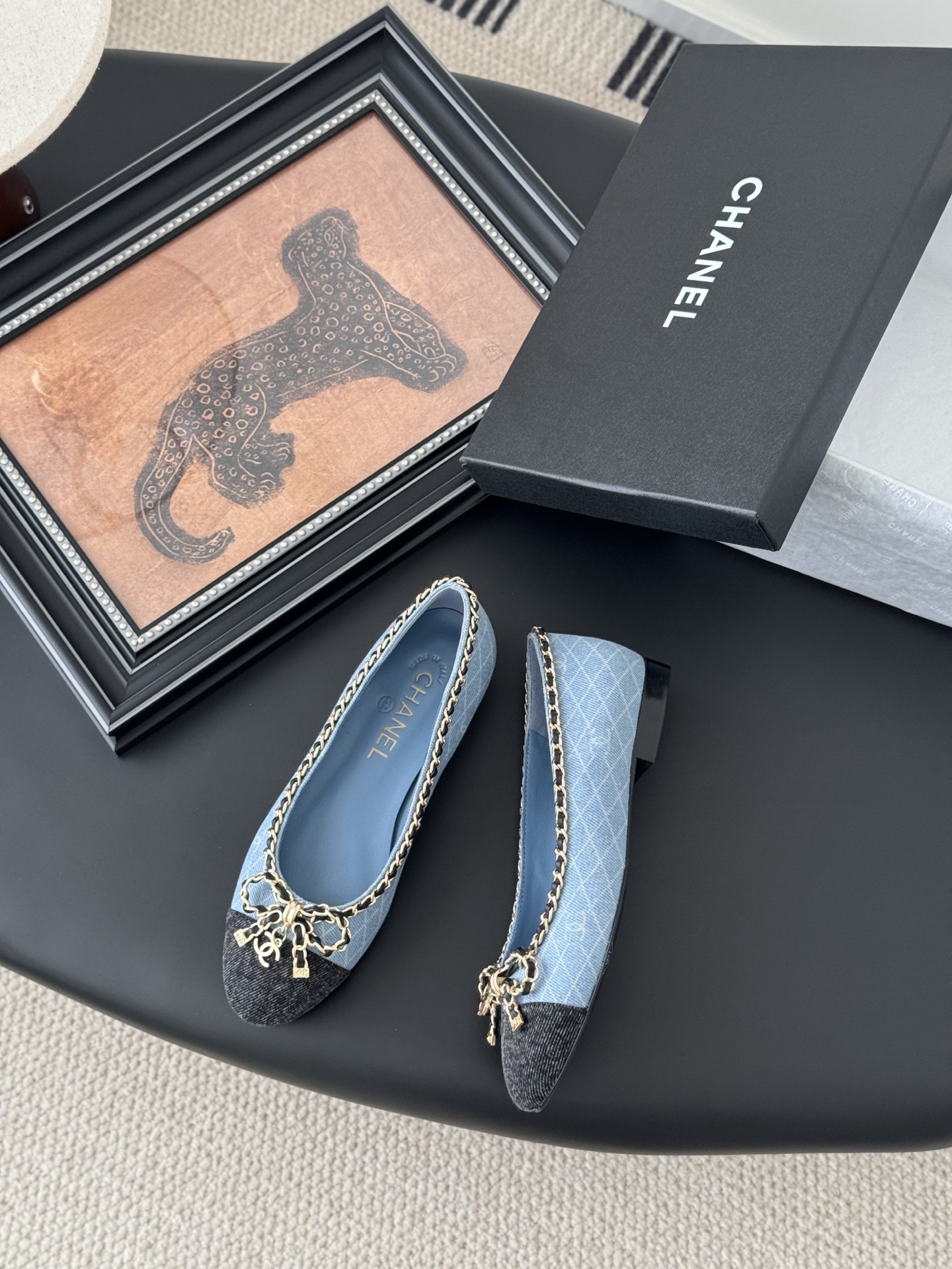 Chanel 25K Chain CC Chunky Heel Flats - Classic & Comfortable 1 Chanel 25K Chain CC Chunky Heel Flats - Classic & Comfortable