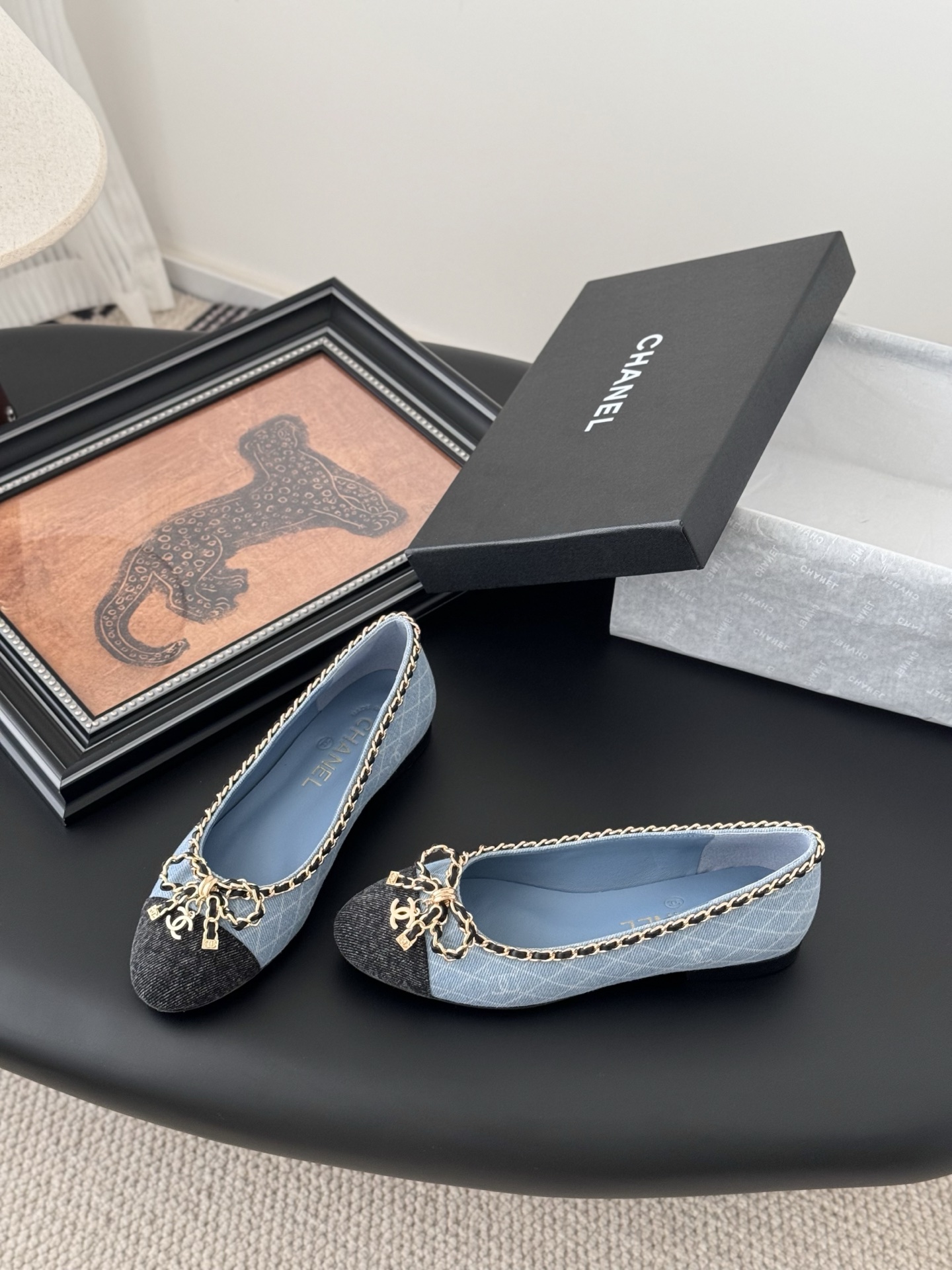 Chanel 25K Chain CC Chunky Heel Flats - Classic & Comfortable 4 i1743777502381 1268 0 1