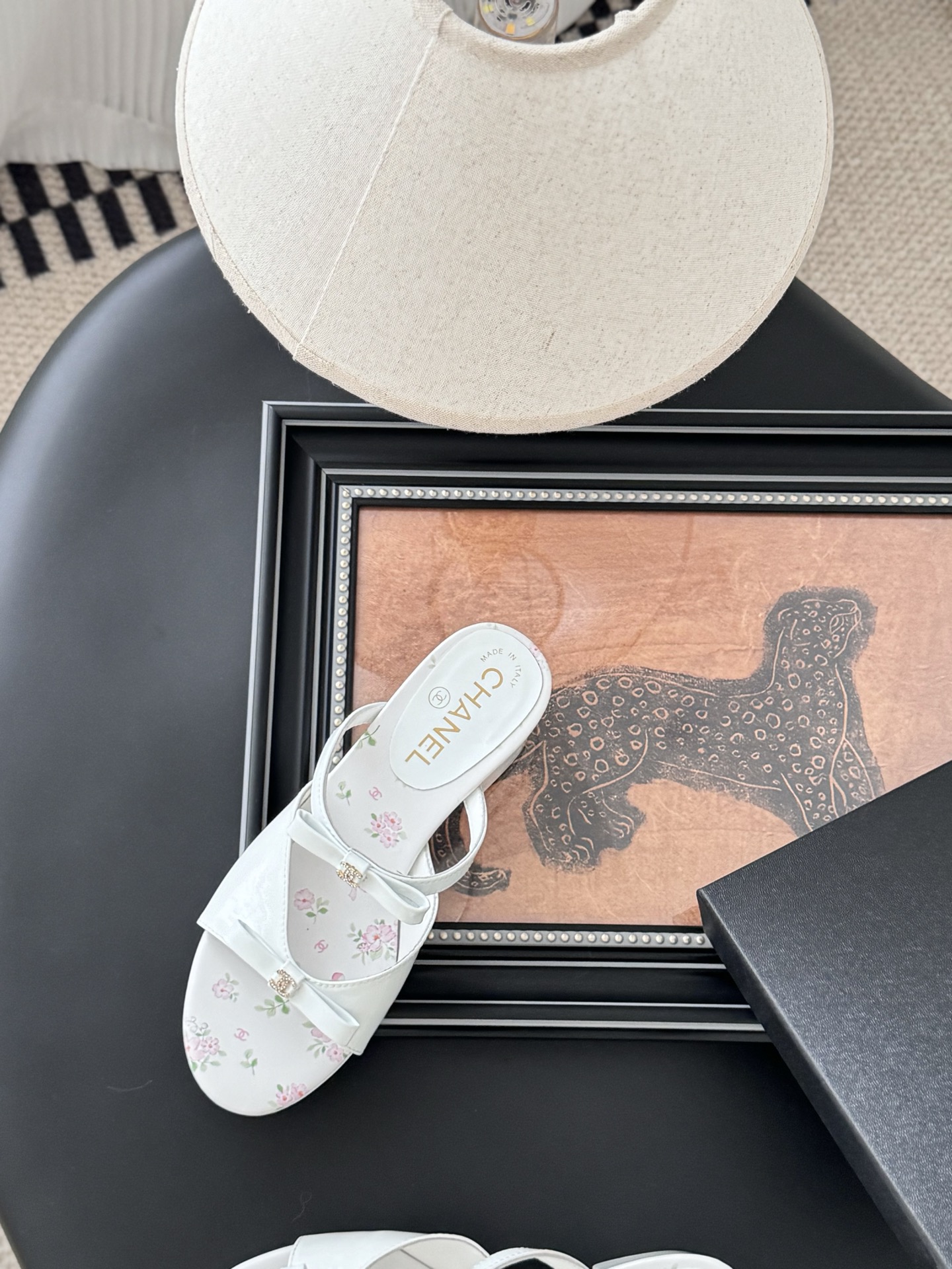 Chanel 2025P Bow Heeled Sandals: Elegant Leather Mules with Floral Accents 9 i1743857703438 163 0 7