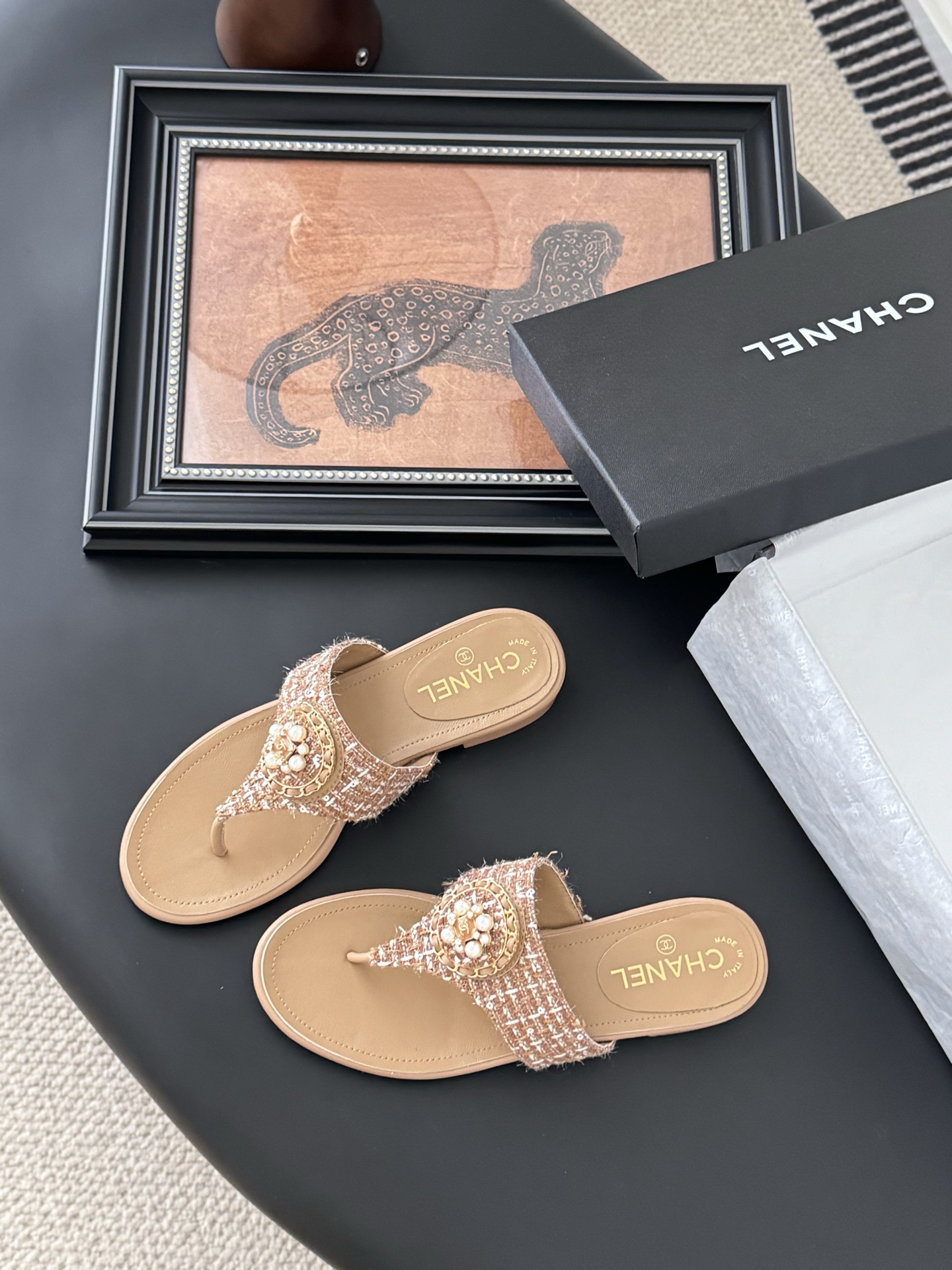 Chanel Classic Thong Sandals,Lambskin,Gold Metal Detailing, Perfect for Spring/Summer 7 i1743857989904 7516 0 5