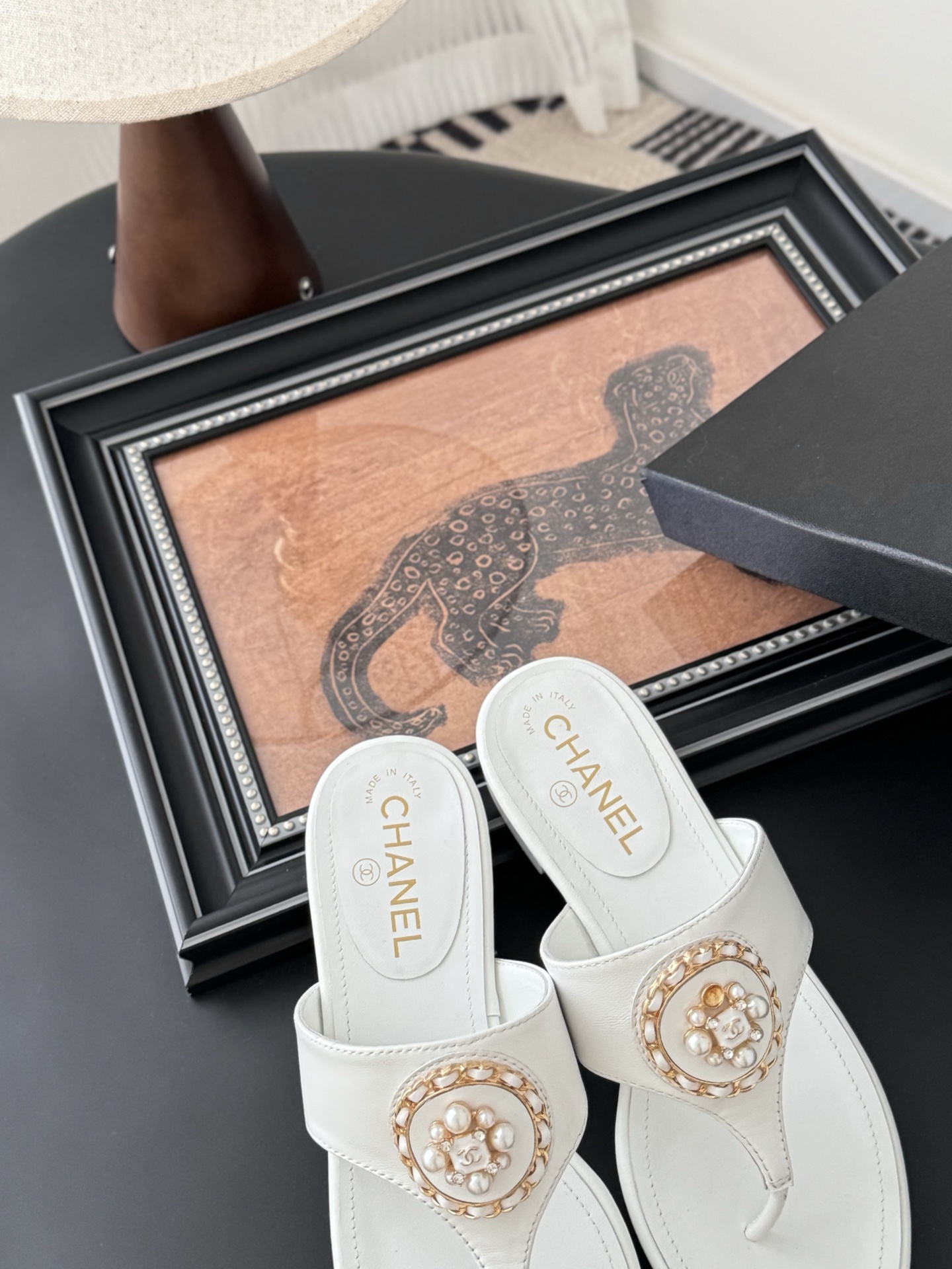 Chanel Classic Thong Sandals: Italian Lambskin, Original Hardware, Leather Sole 8 i1743858084533 4403 0 6
