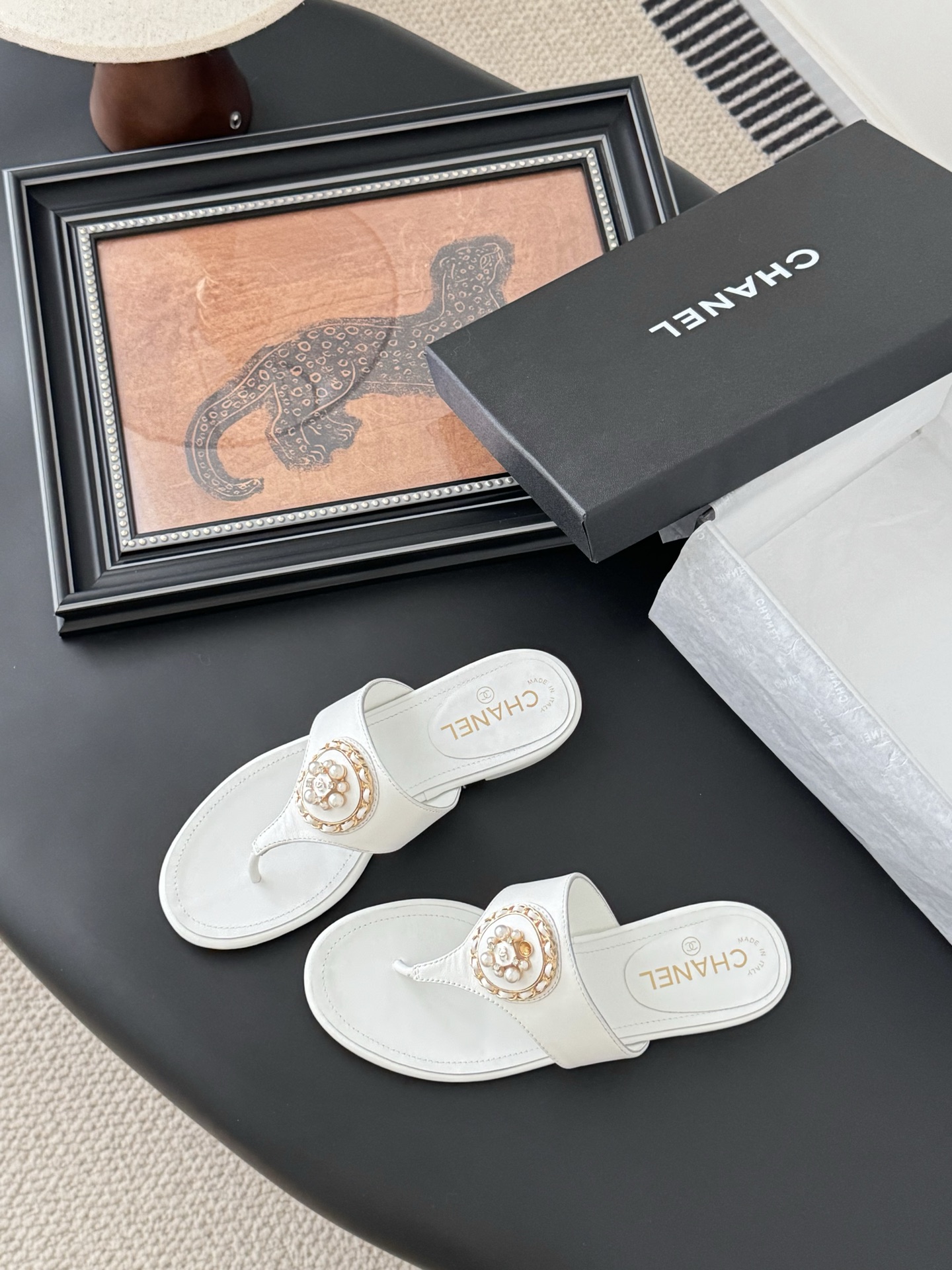 Chanel Classic Thong Sandals: Italian Lambskin, Original Hardware, Leather Sole 2 i1743858089641 7625 0 5