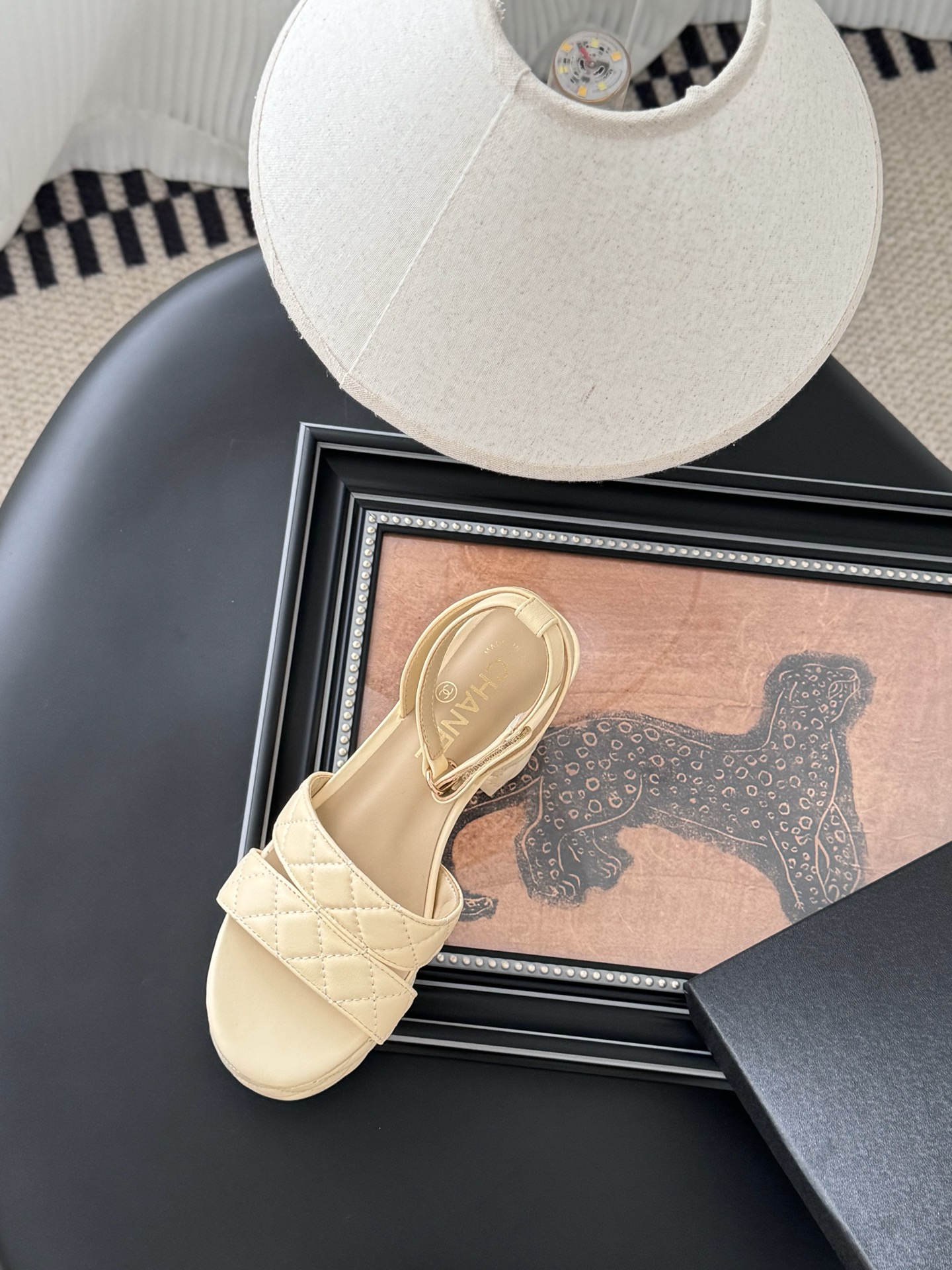 Chanel 25A Beige Quilted Leather Platform Sandals, Spring/Summer Collection 9 i1743858714942 1927 0 7