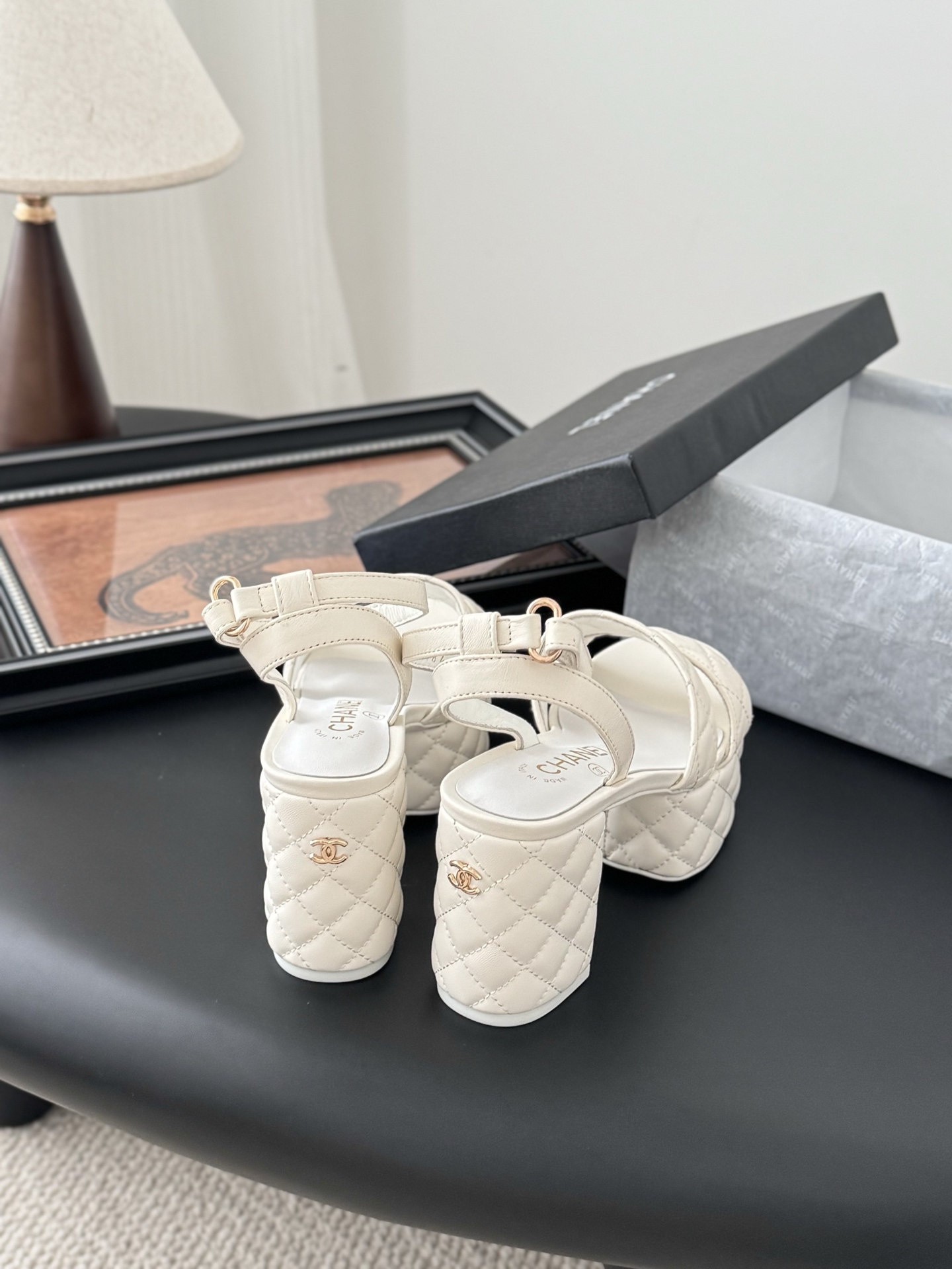 Chanell 25A Platform Sandals, Crafted Leather, Designer Style 4 i1743858730485 4654 0 2
