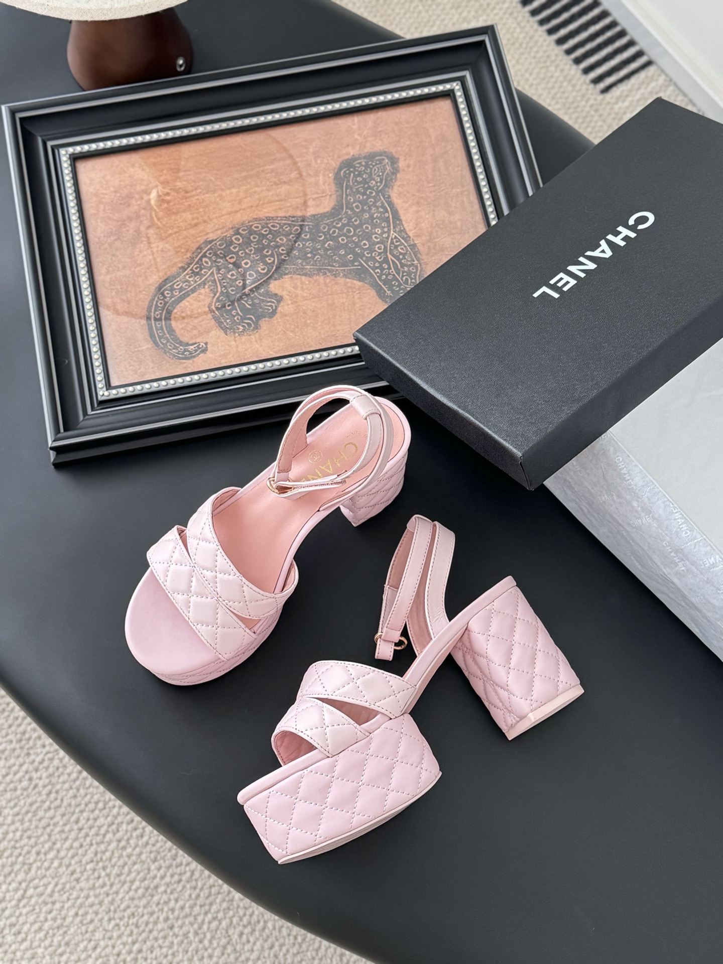 Chanel Women's Pink Leather Platform Sandals - Chic & Comfortable 4 i1743858750827 8687 0 3