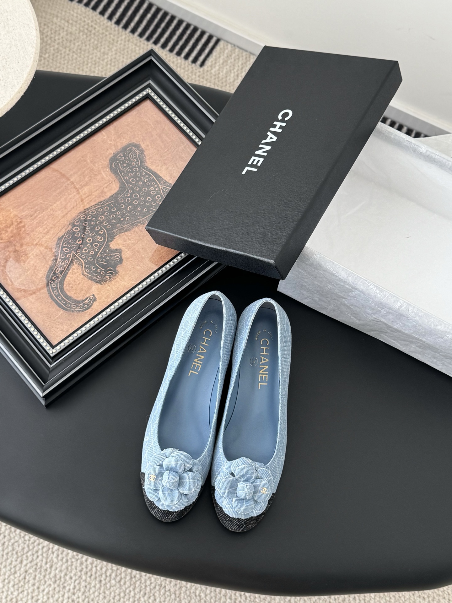 Chanel 25K Camellia Ballet Flats - Elegant Lambskin Shoes 3 i1744042114908 3967 0 0