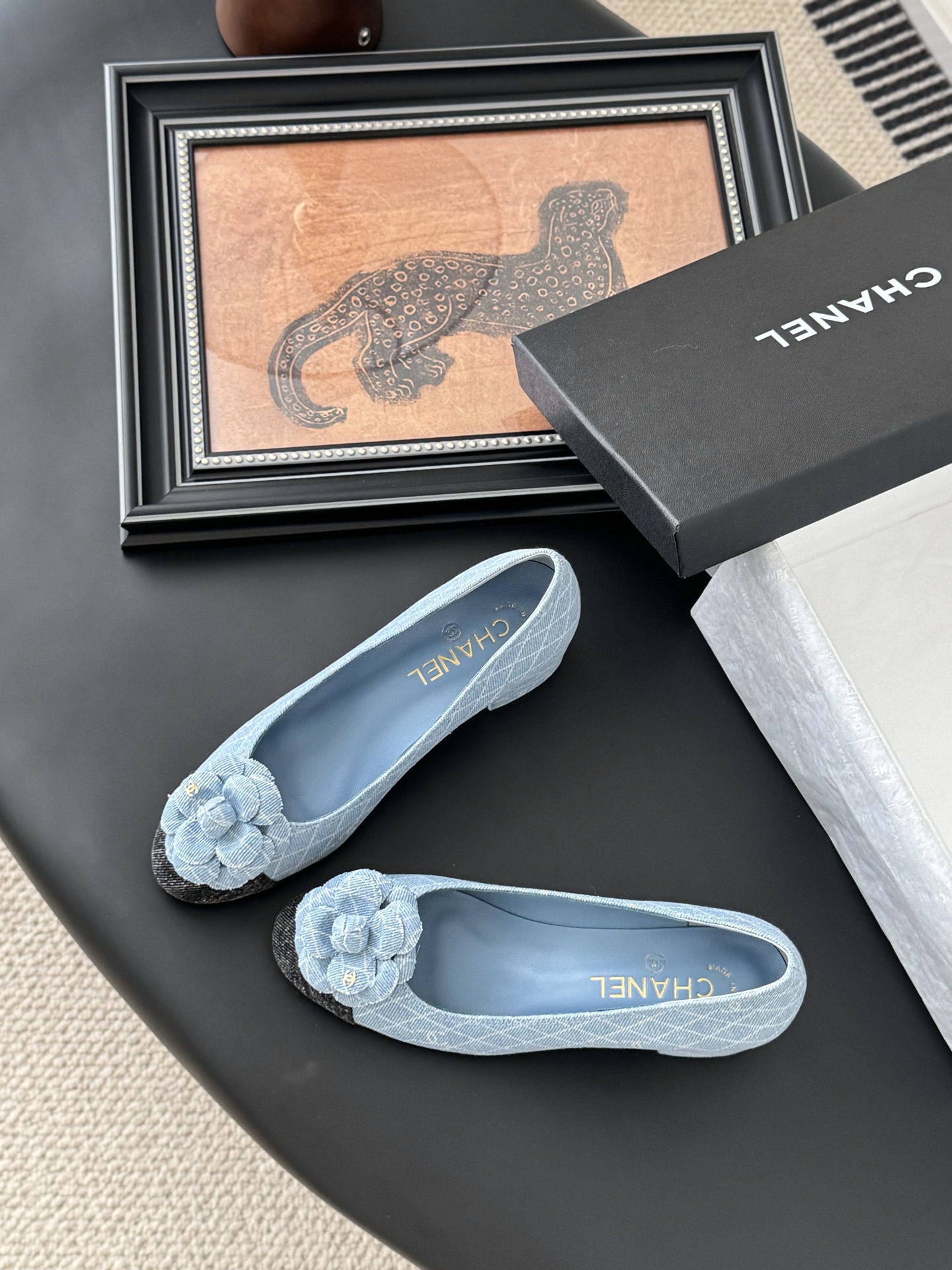 Chanel 25K Camellia Ballet Flats - Elegant Lambskin Shoes 7 i1744042114908 4681 0 5
