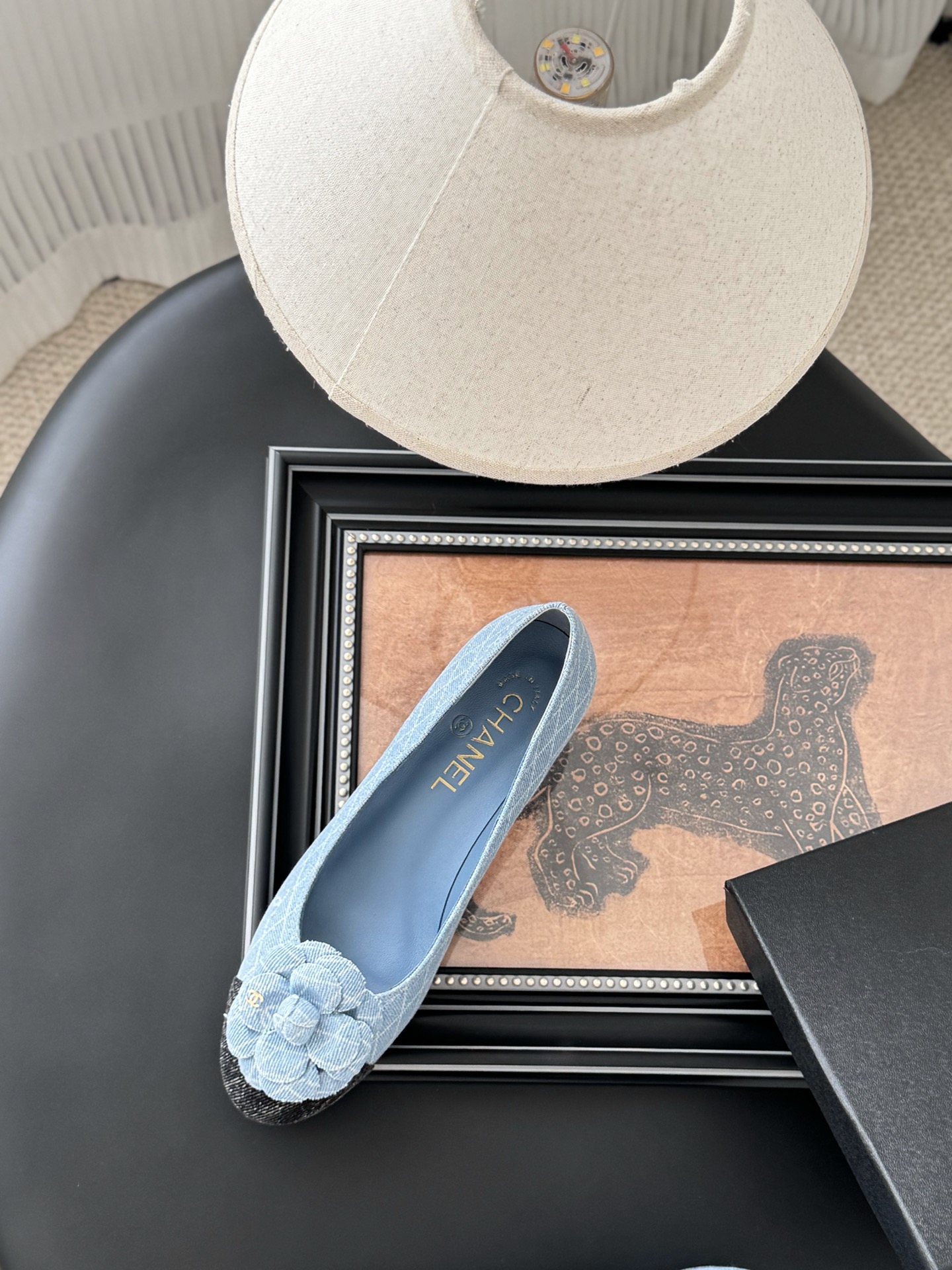 Chanel 25K Camellia Ballet Flats - Elegant Lambskin Shoes 9 i1744042116474 7326 0 7