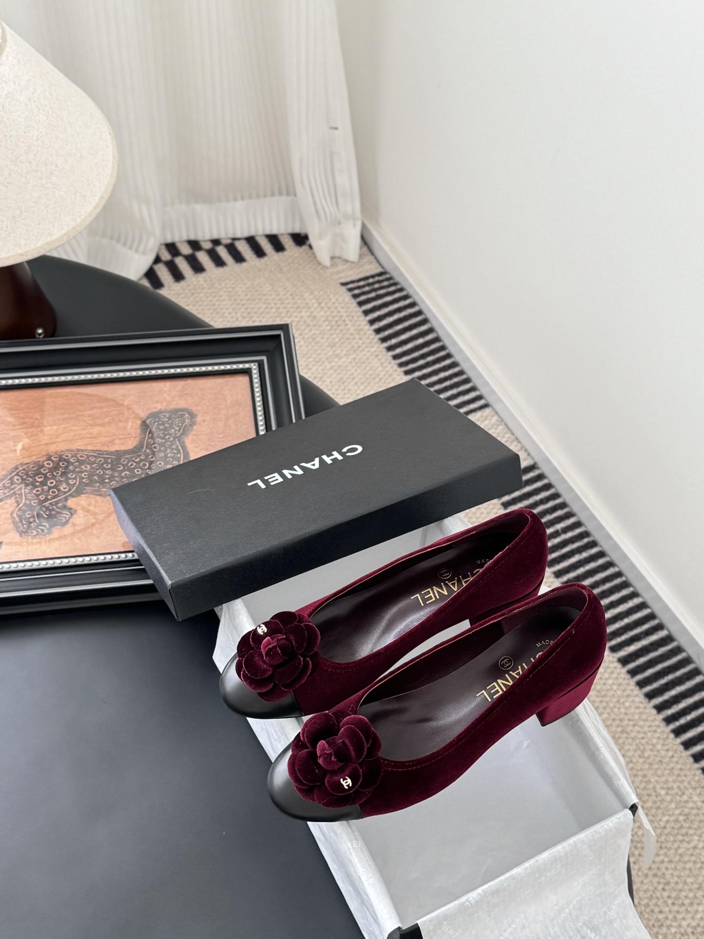 Chanel 25K Camellia Ballet Flats - Elegant Lambskin Shoes with Flower Detail 10 i1744042214337 9562 0 8