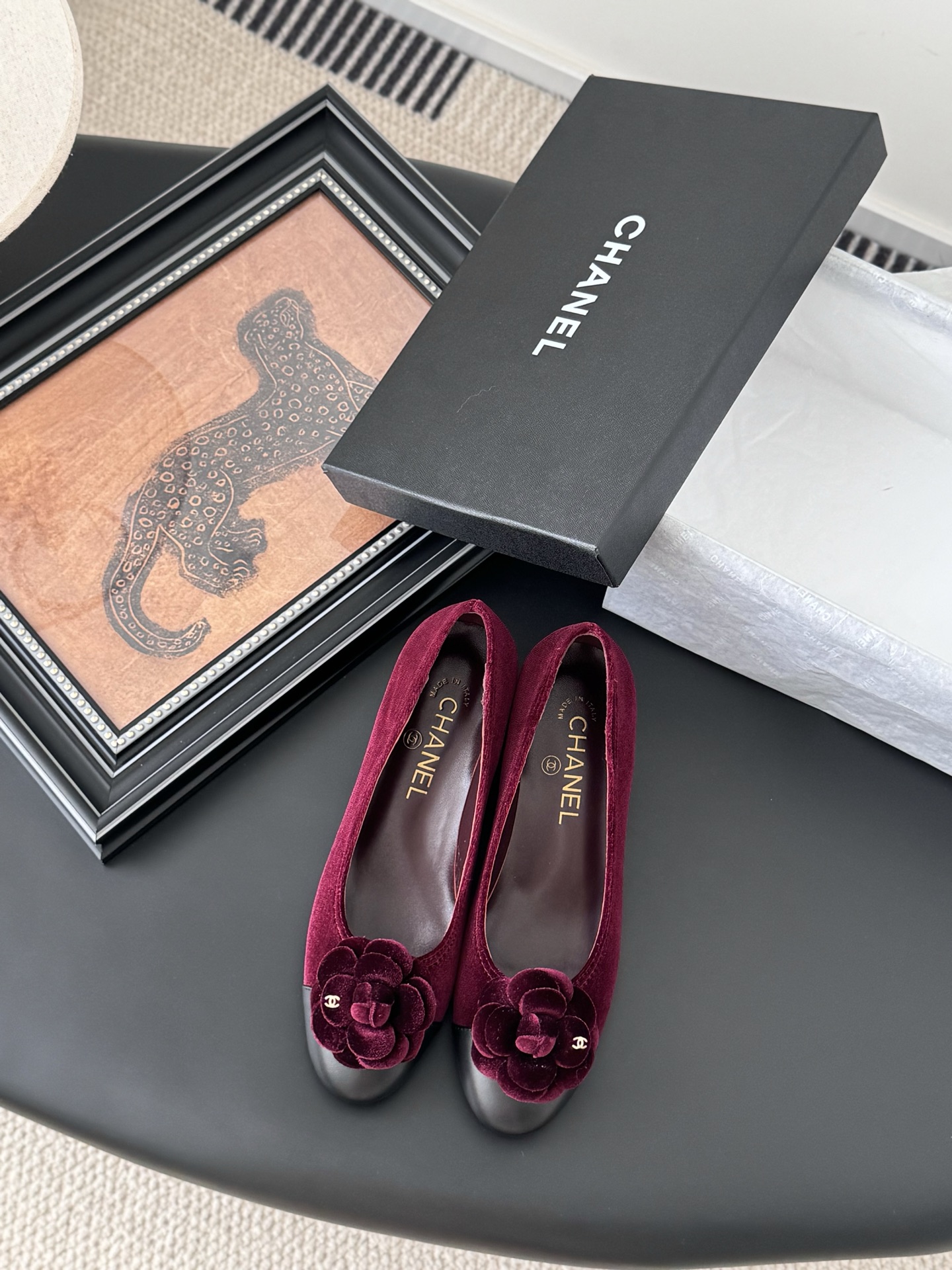Chanel 25K Camellia Ballet Flats - Elegant Lambskin Shoes with Flower Detail 3 i1744042214341 8639 0 0