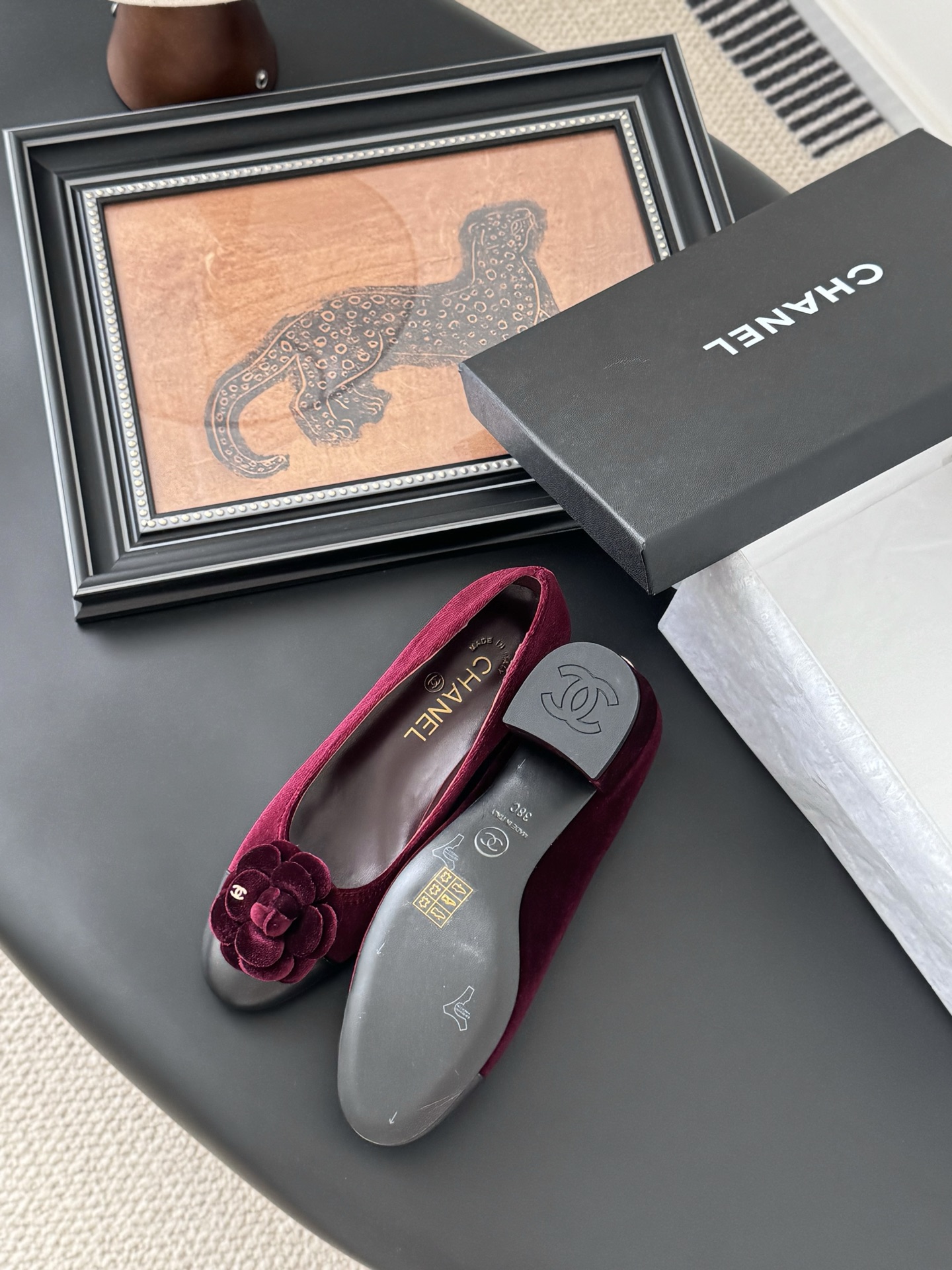 Chanel 25K Camellia Ballet Flats - Elegant Lambskin Shoes with Flower Detail 6 i1744042215372 7518 0 4