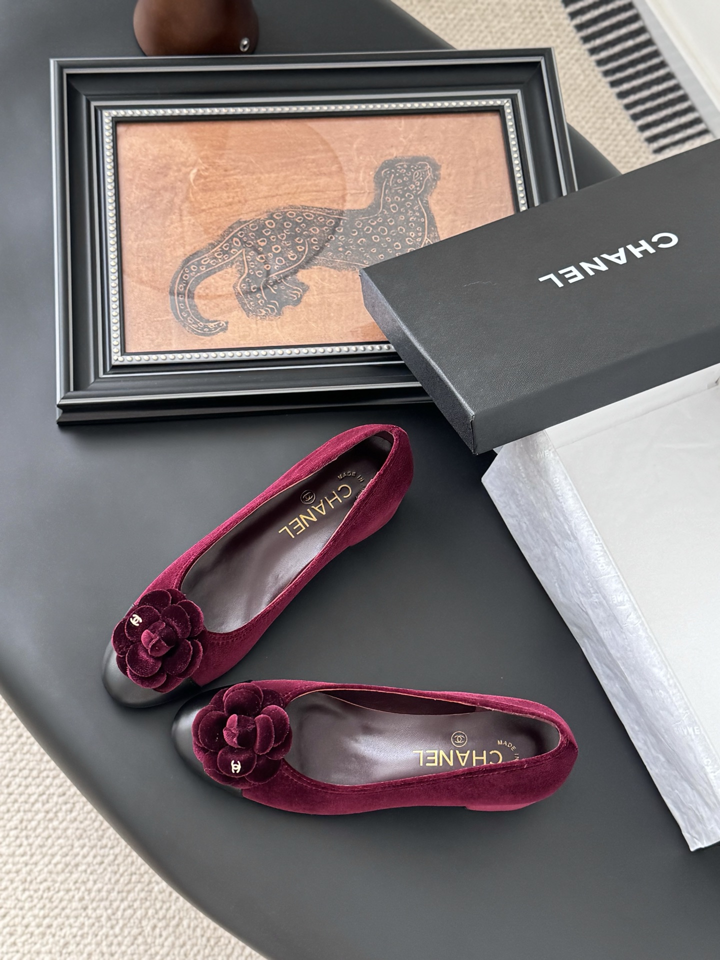 Chanel 25K Camellia Ballet Flats - Elegant Lambskin Shoes with Flower Detail 7 i1744042215441 3514 0 5