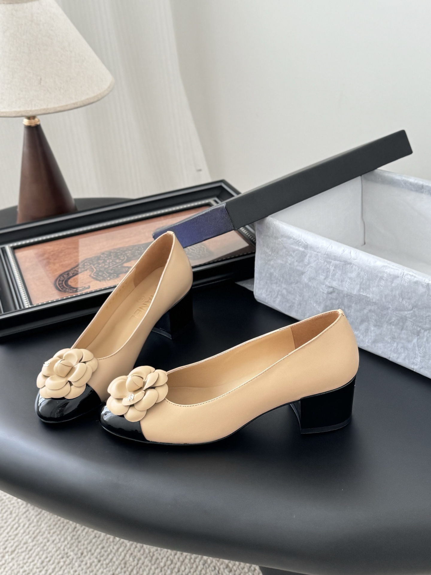 Chanel 25K Spring Camellia Pumps, Elegant Lambskin Shoes, Women 4 i1744042273503 8142 0 1