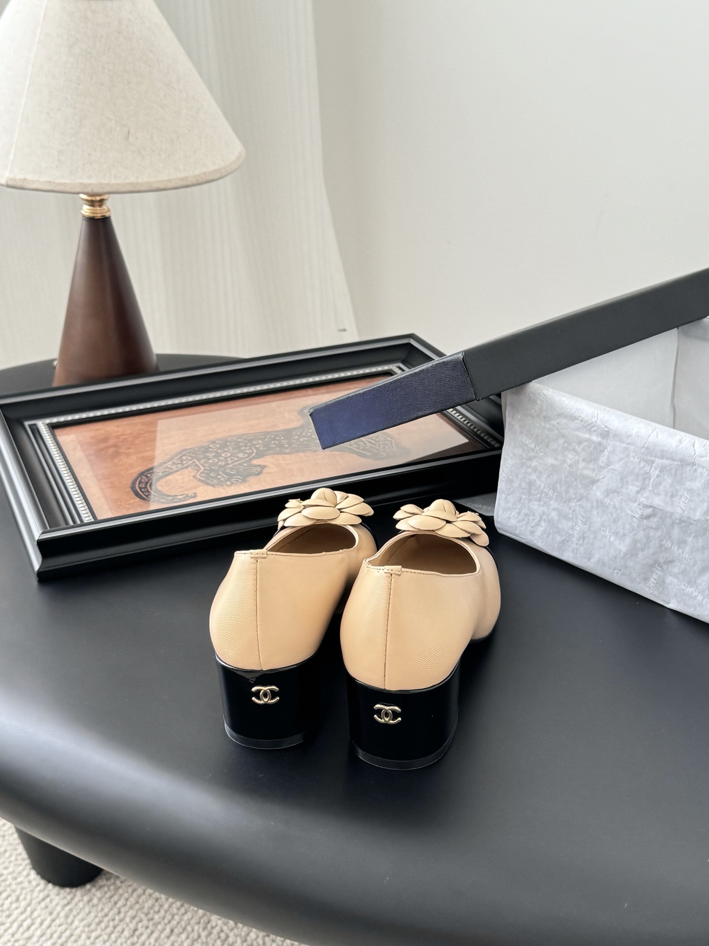 Chanel 25K Spring Camellia Pumps, Elegant Lambskin Shoes, Women 5 i1744042274350 519 0 2