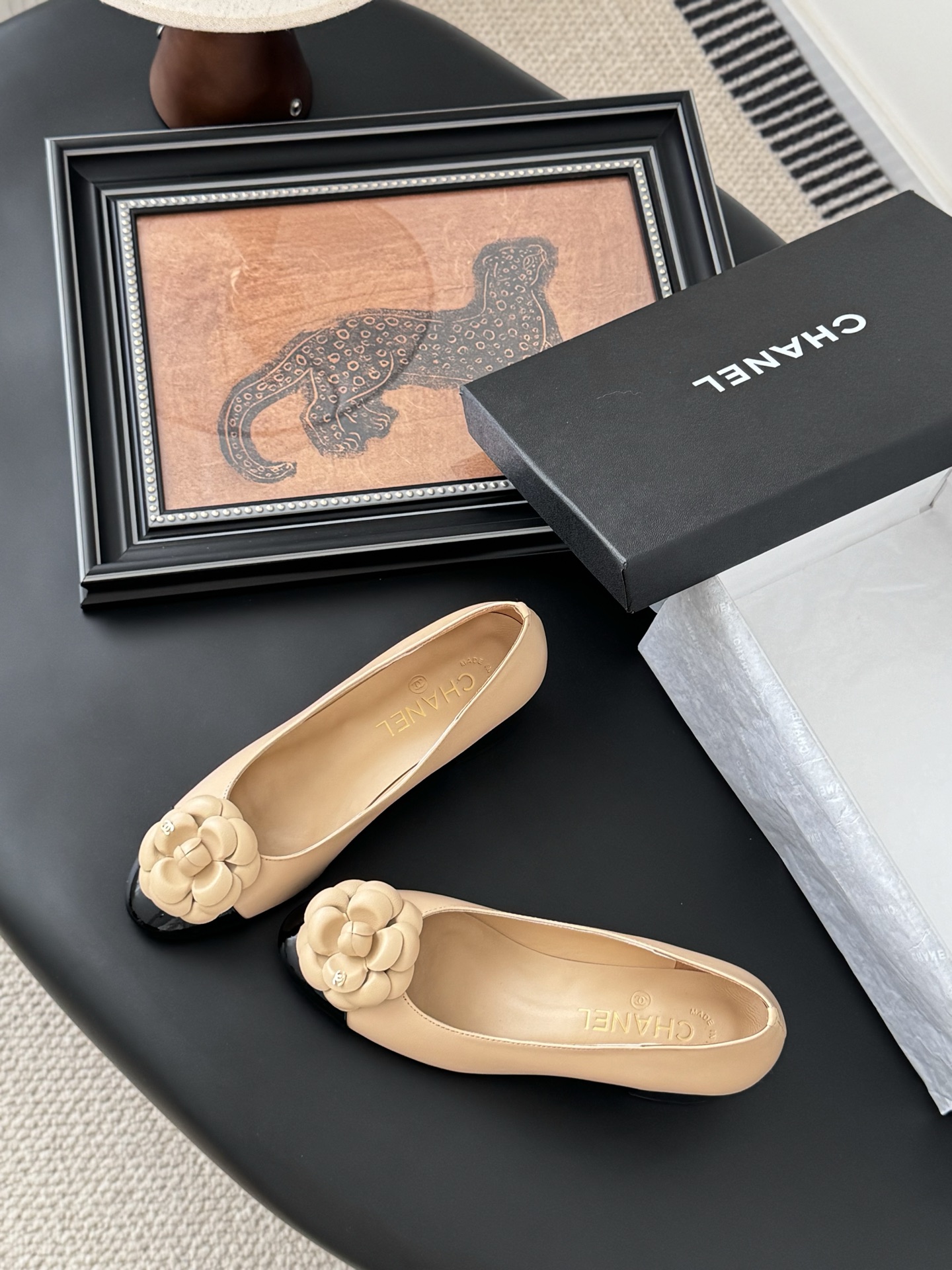 Chanel 25K Spring Camellia Pumps, Elegant Lambskin Shoes, Women 7 i1744042274368 9079 0 5