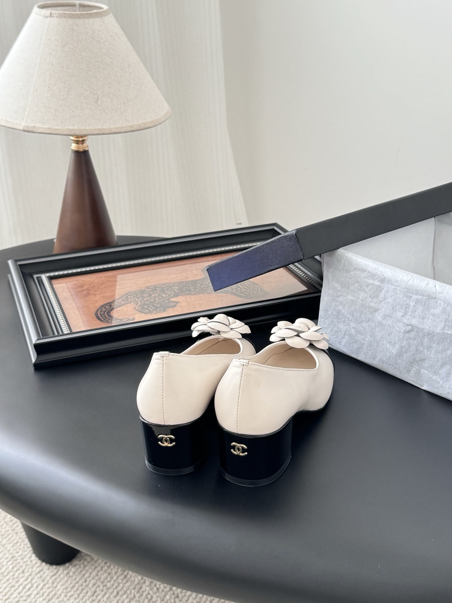 Chanel 25K Spring Camellia Pumps: Elegant Lambskin Block Heel Shoes 5 i1744042314669 9514 0 2