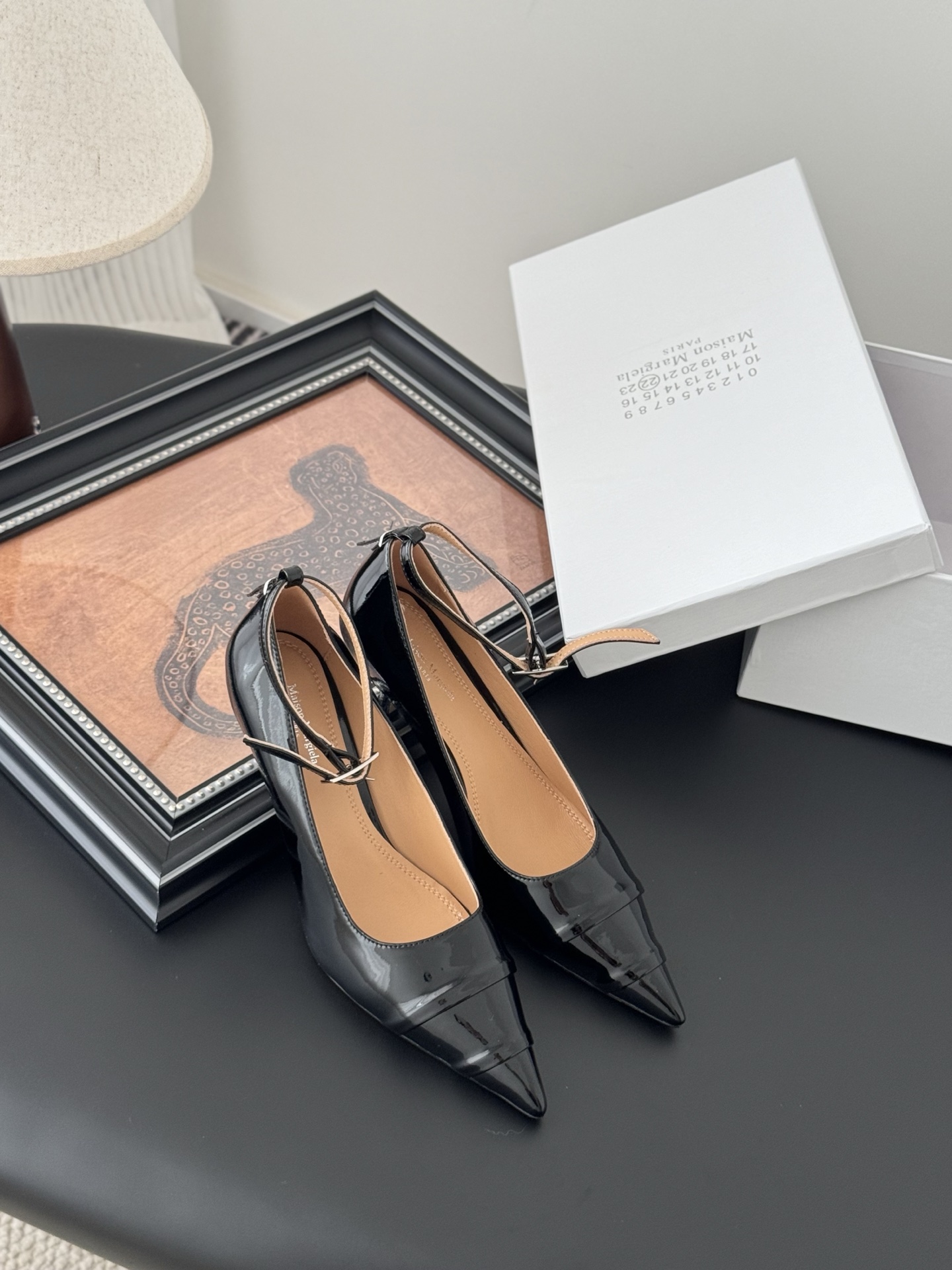 Maison Margiela MM6 Tabi Black Leather Ankle Strap Heel Pumps 8 i1744128137396 5034 0 6